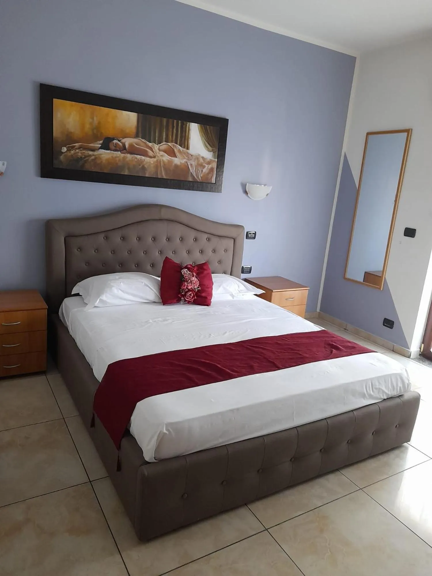 Bed in Hotel De Rosa