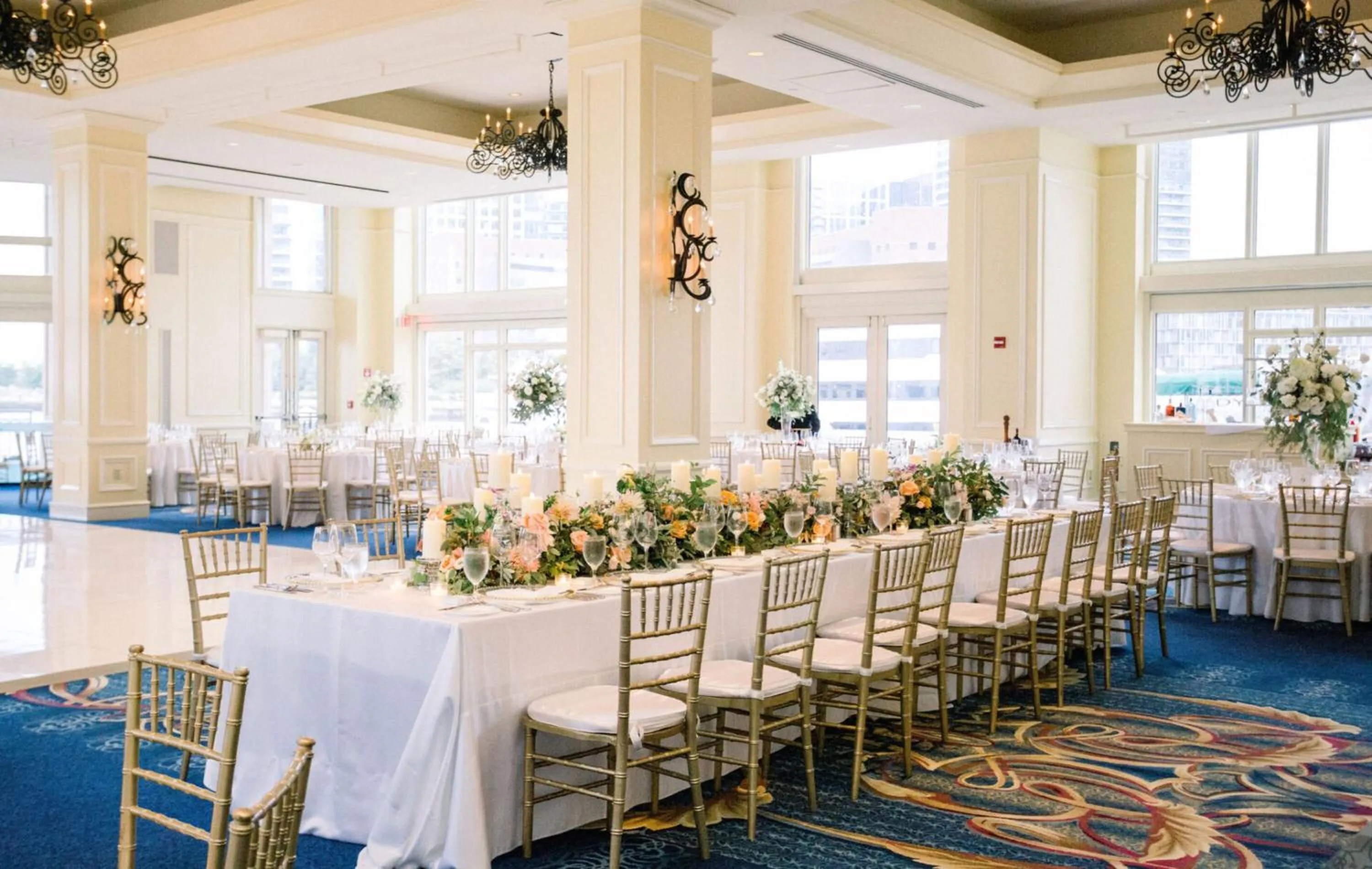 wedding in Boston Harbor Hotel