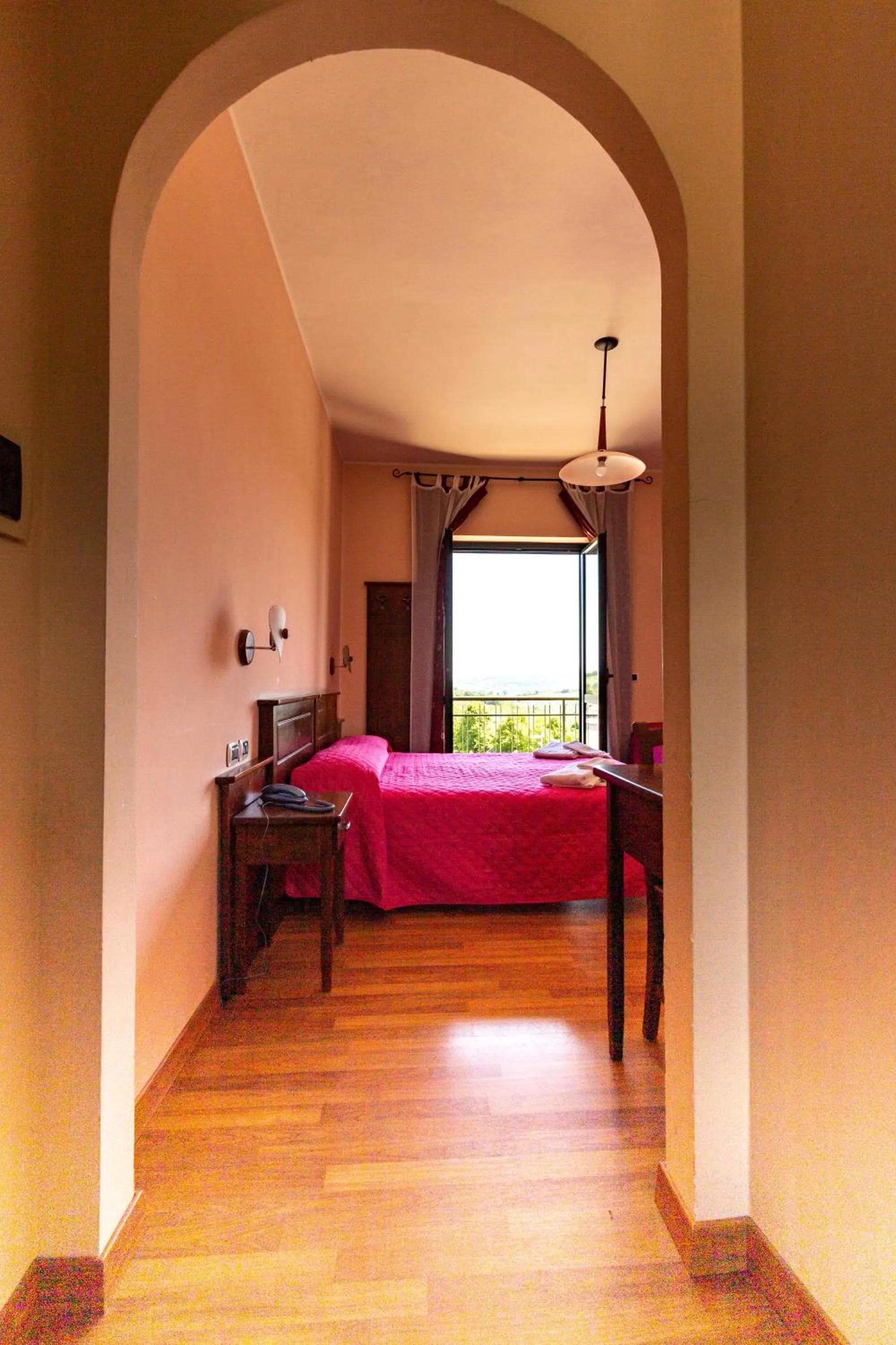 Bedroom, Bed in Hotel Pina Ristorante