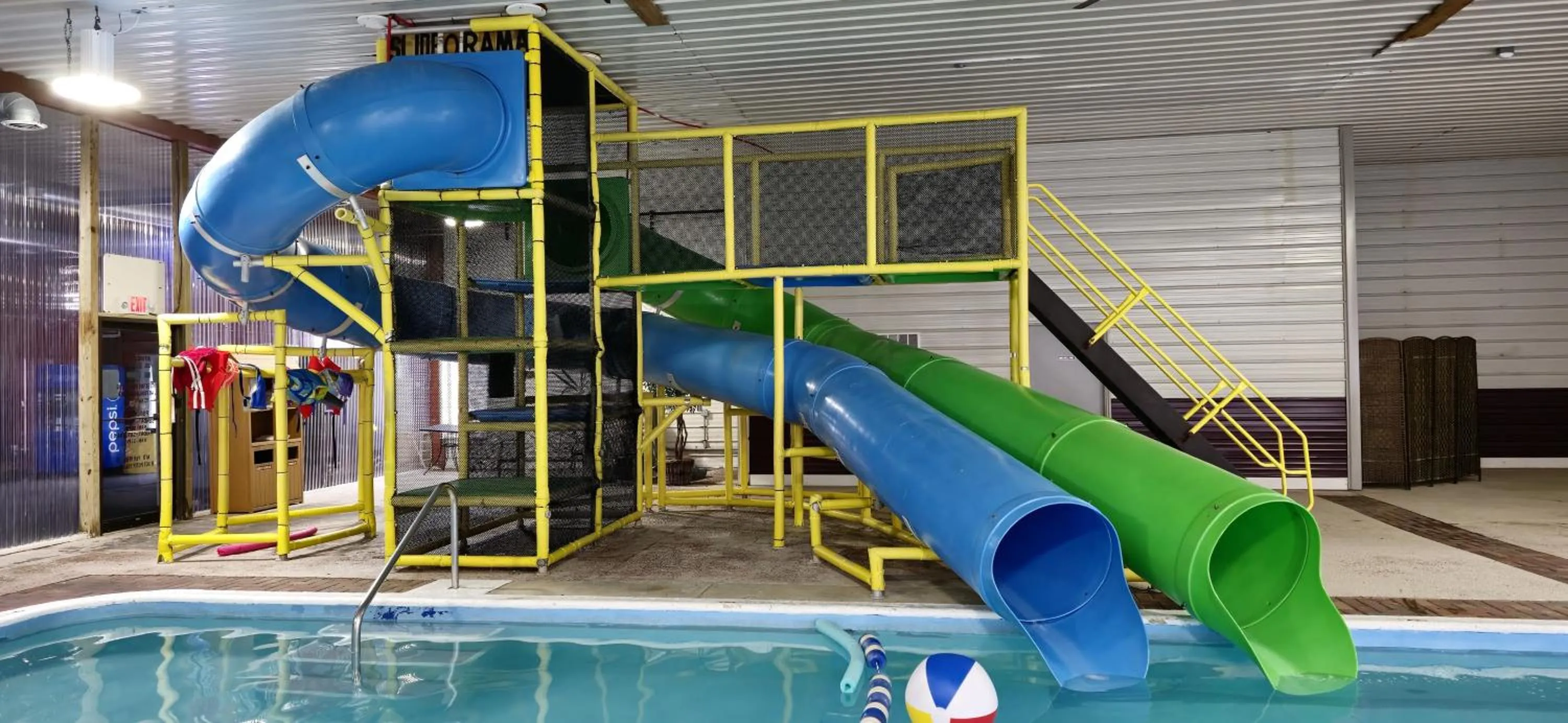 Pool view in Rodeway Inn Oscoda