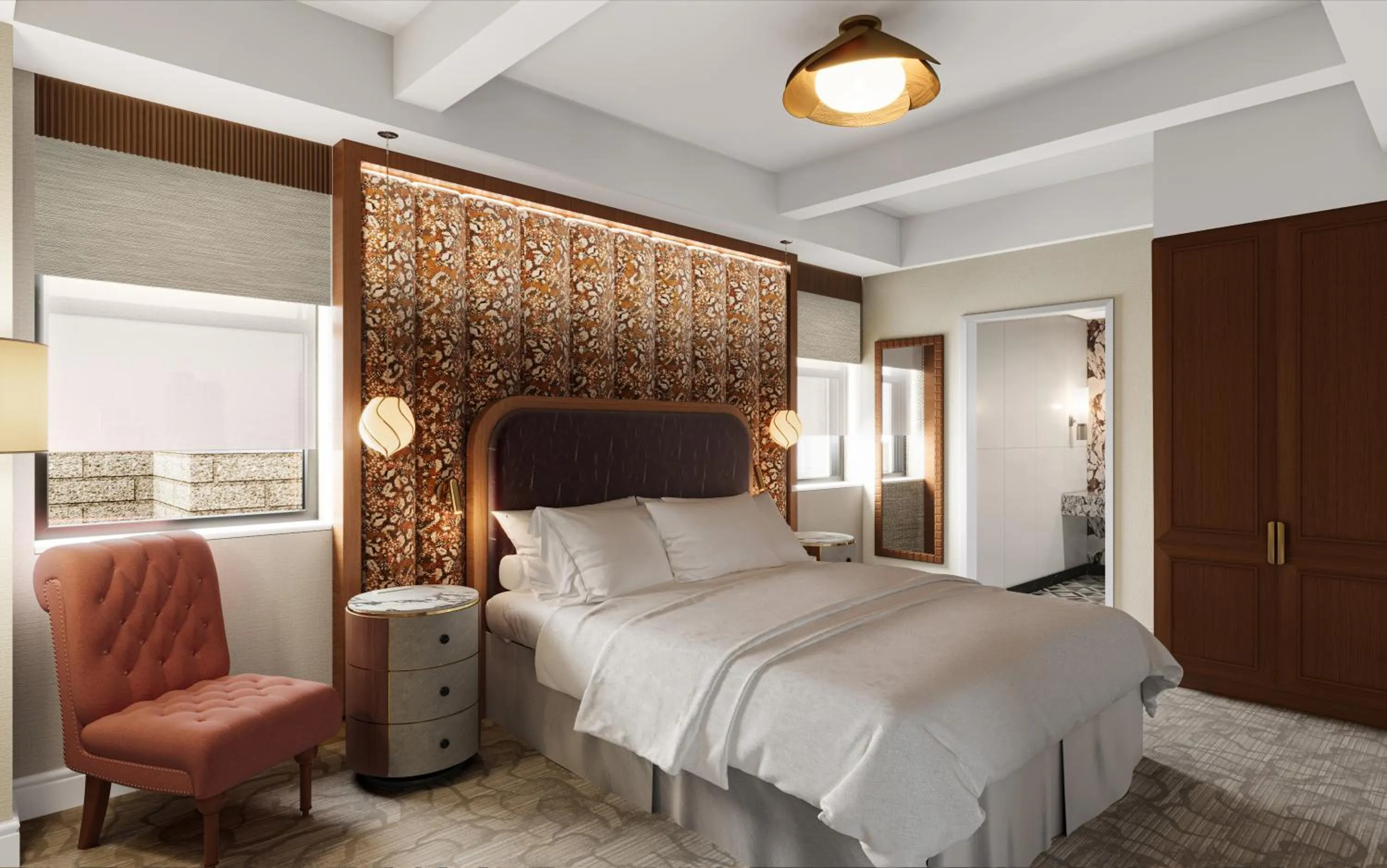 Bed in The Benjamin Royal Sonesta New York