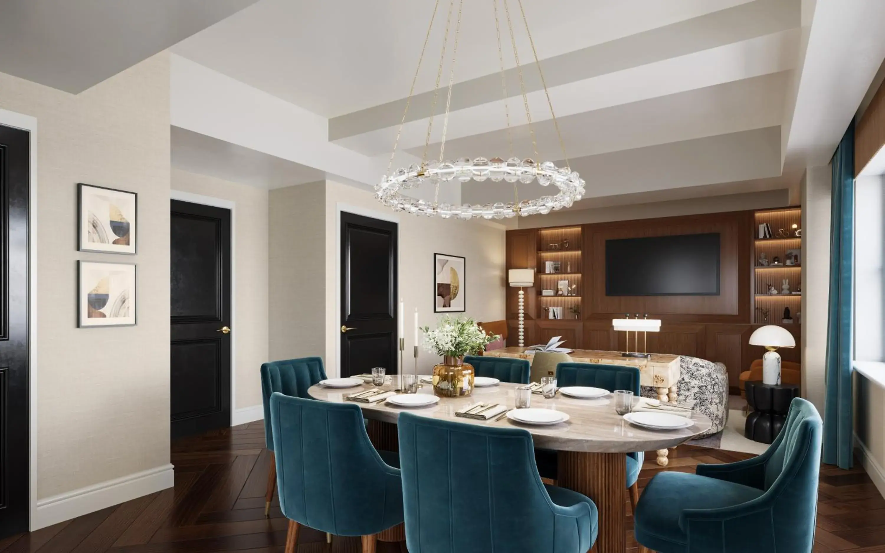 Living room in The Benjamin Royal Sonesta New York Living room in The Benjamin Royal Sonesta New York