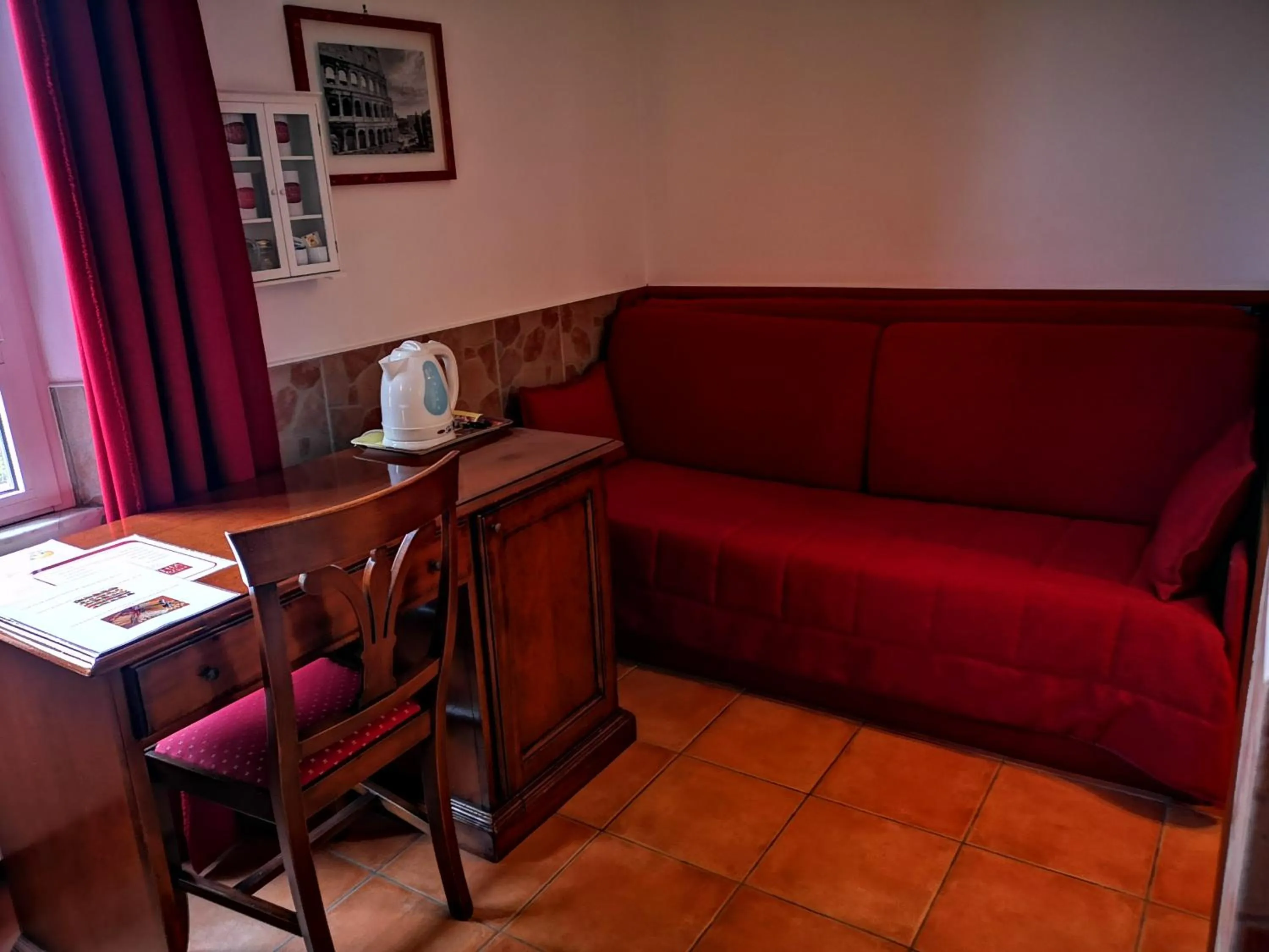 Seating area in Vecchia Roma Resort