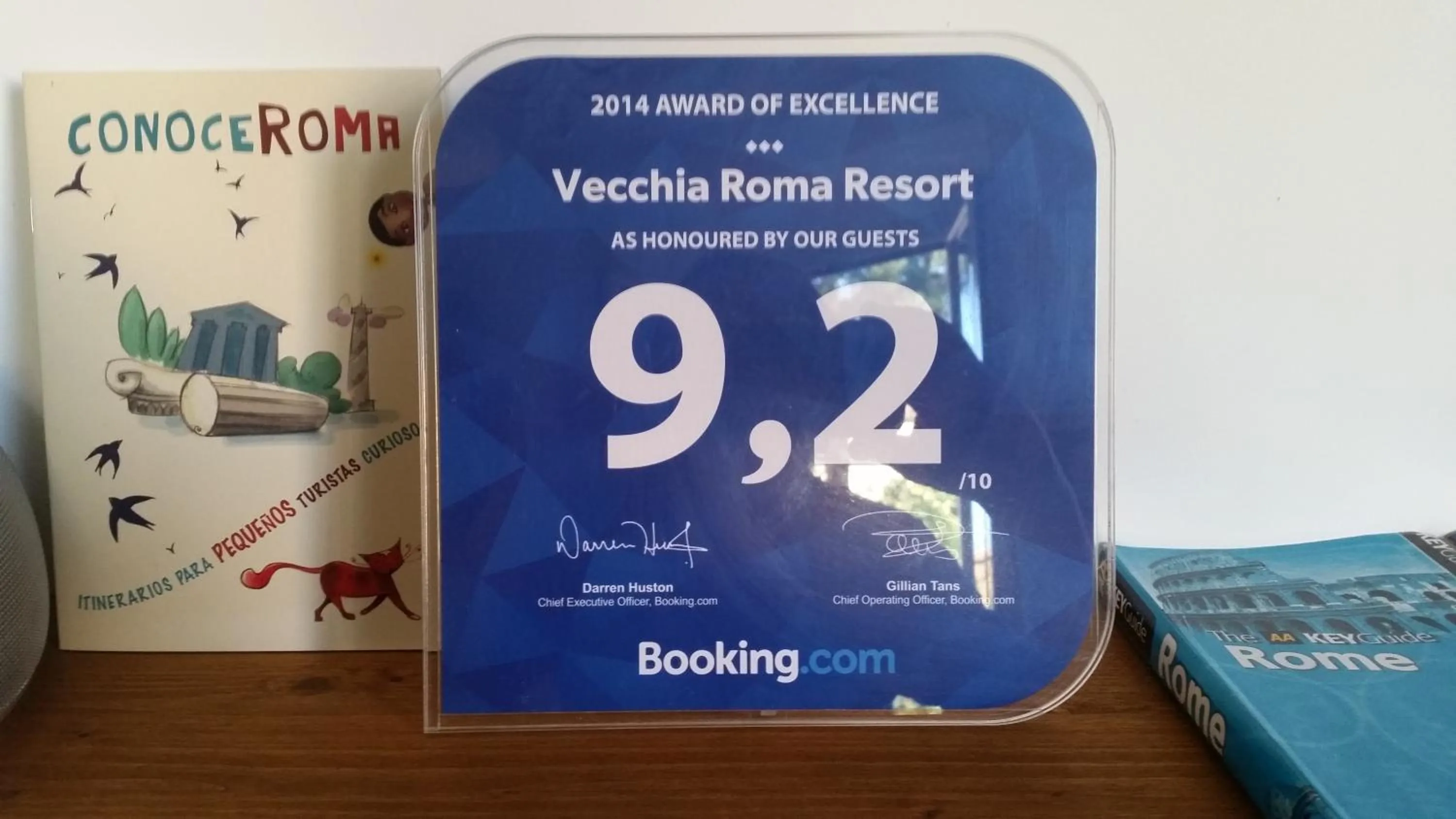 Certificate/Award in Vecchia Roma Resort