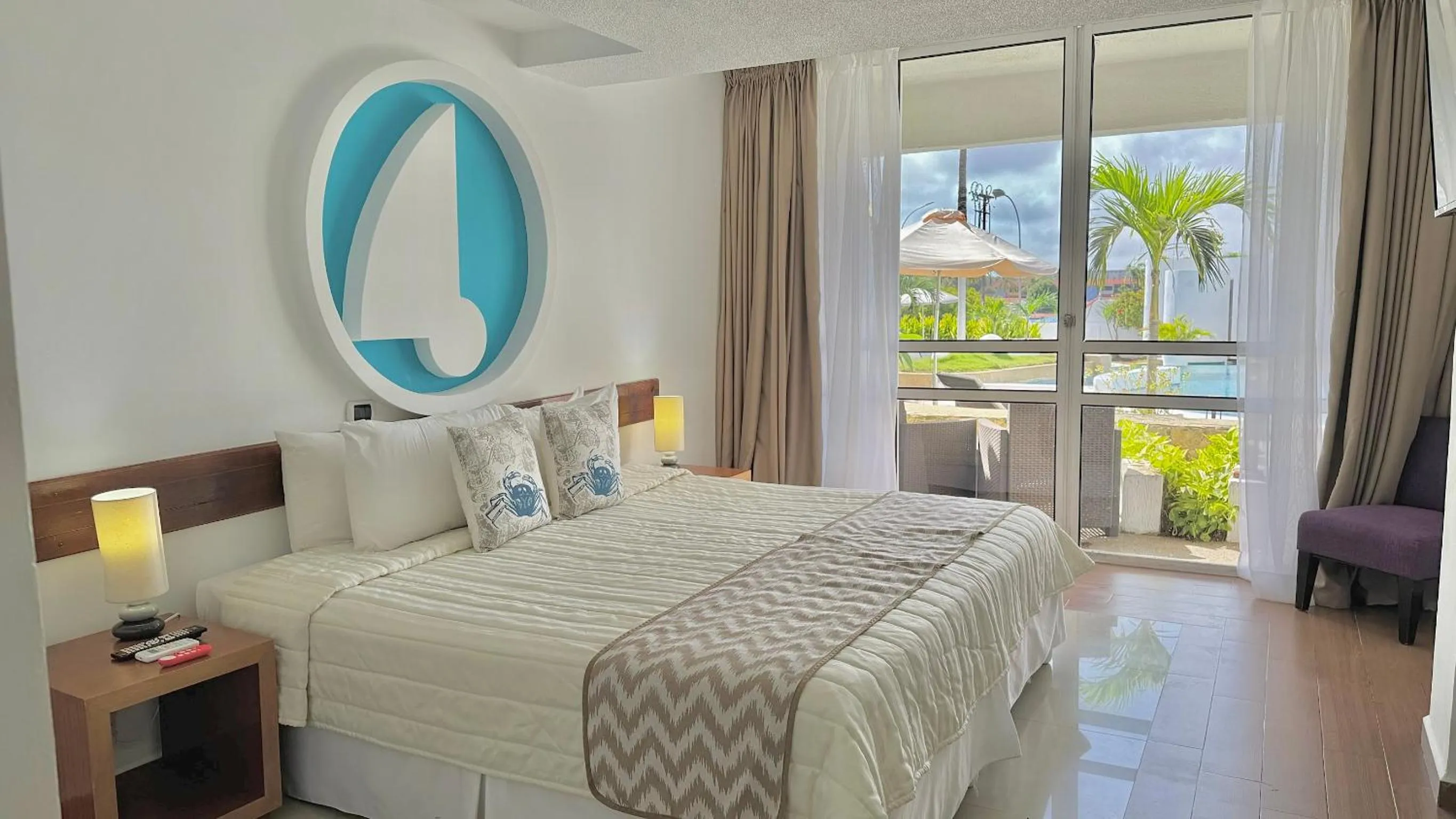 Bed in Aquarius Hotel Boutique