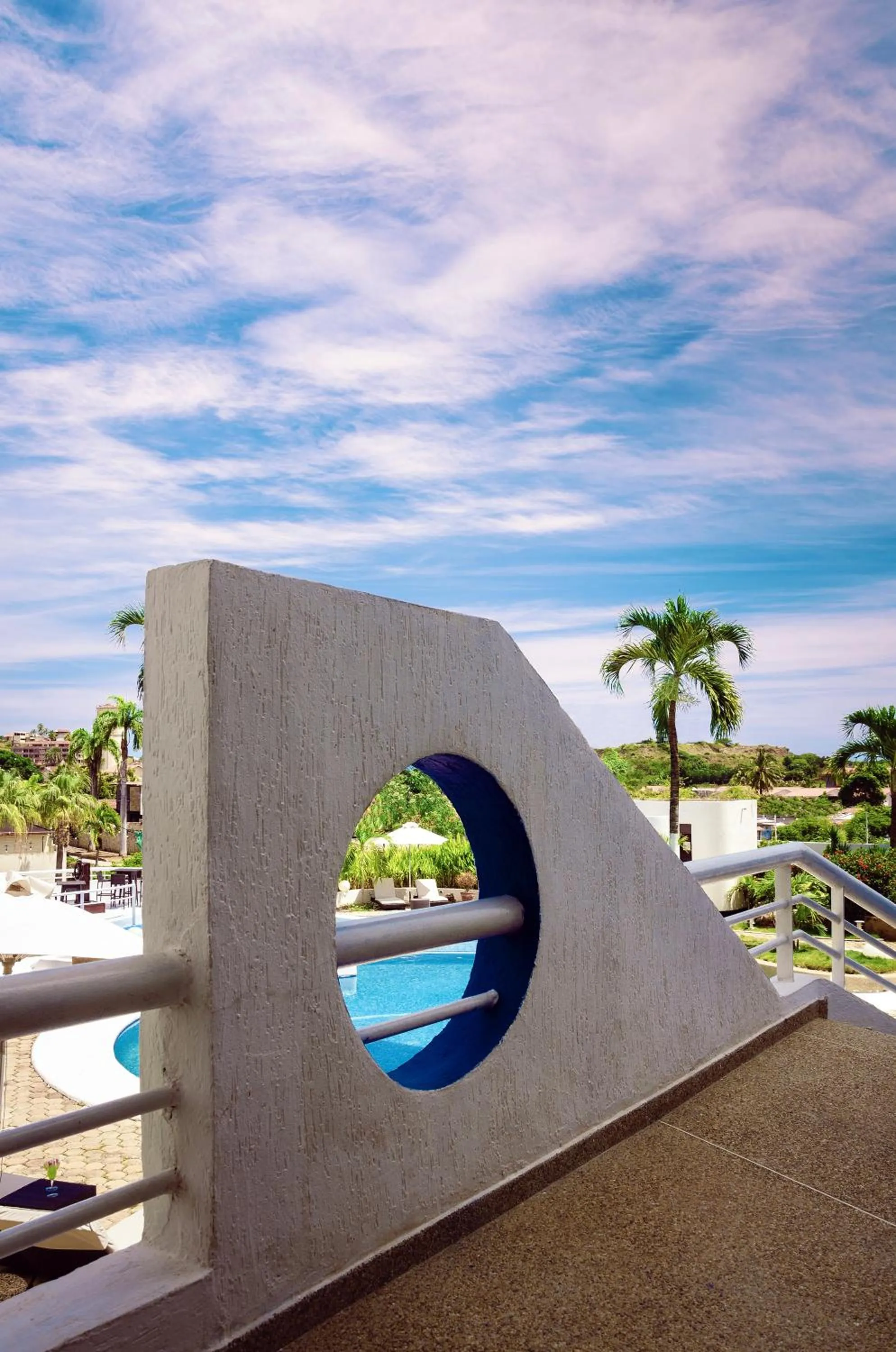 Pool view in Aquarius Hotel Boutique