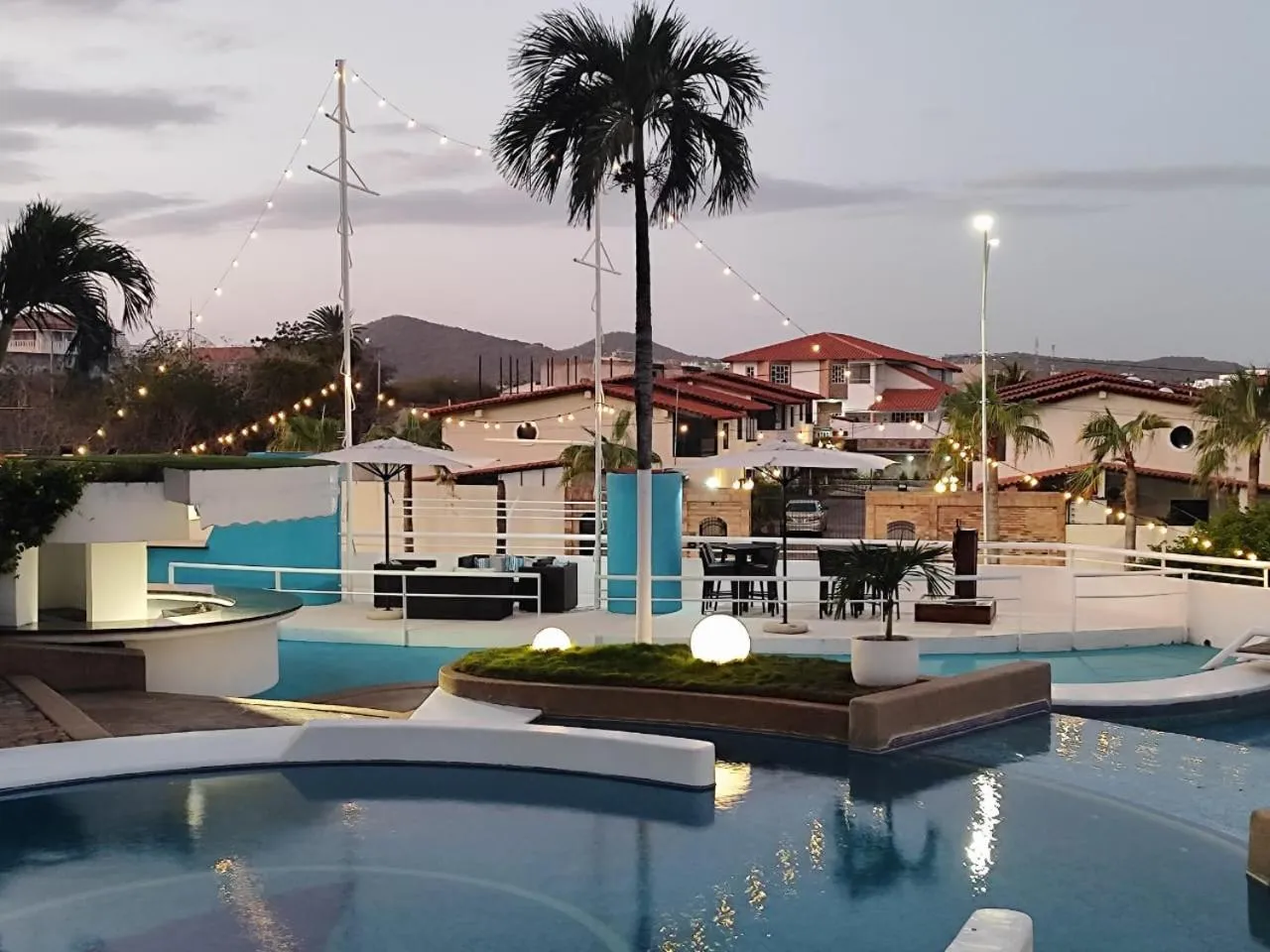 Pool view in Aquarius Hotel Boutique