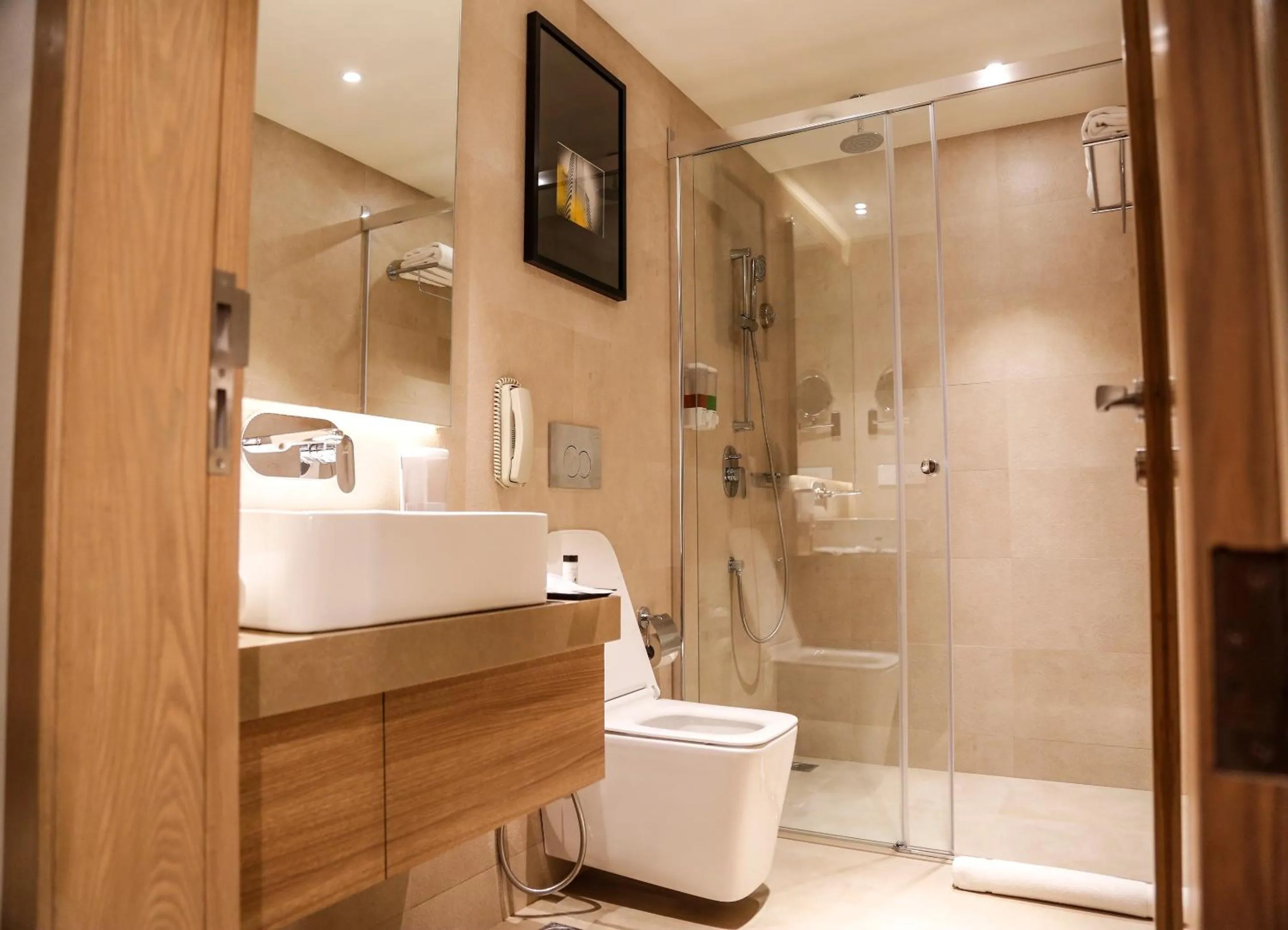 Shower in Royal Hometel Suites