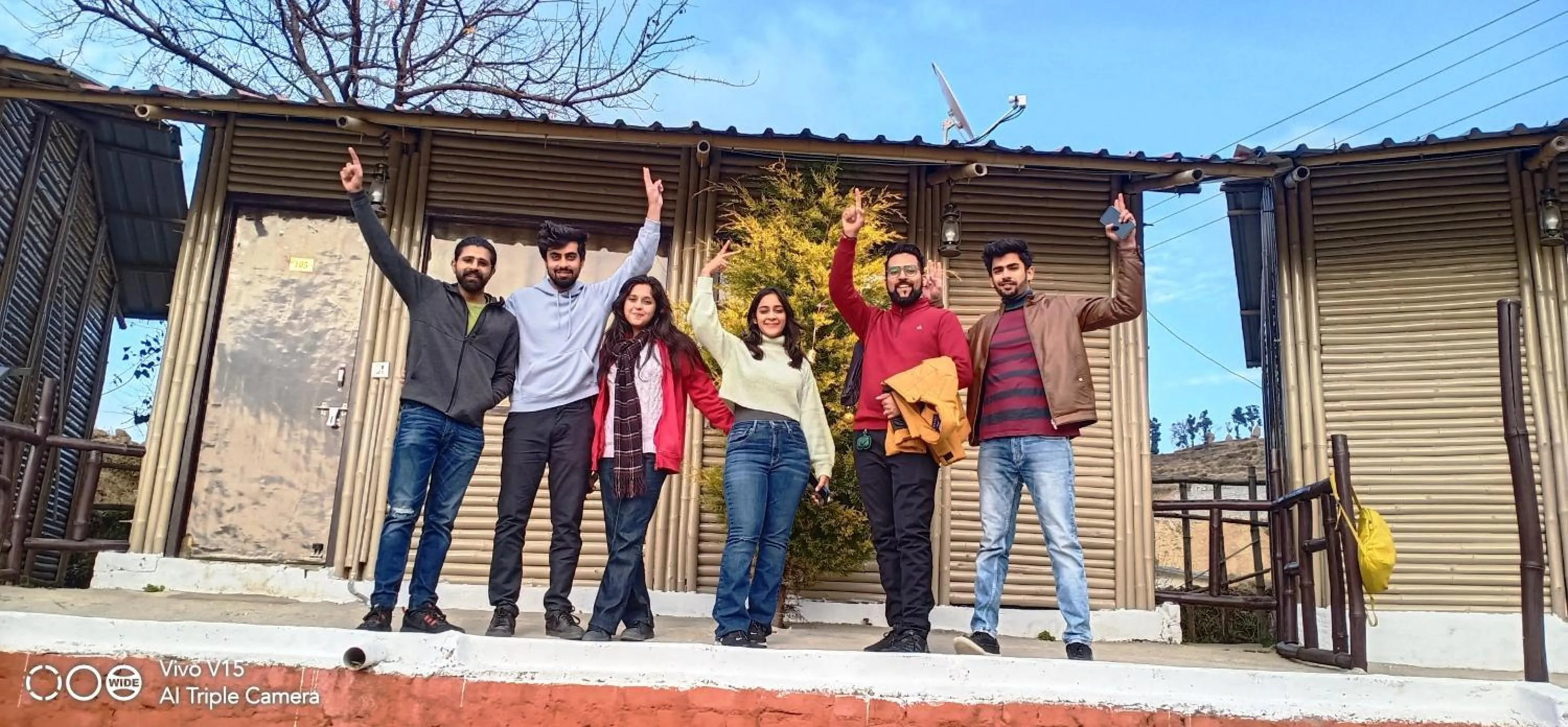 People in Bamboo Junction Resort - Kanatal, Valley & Mountain View