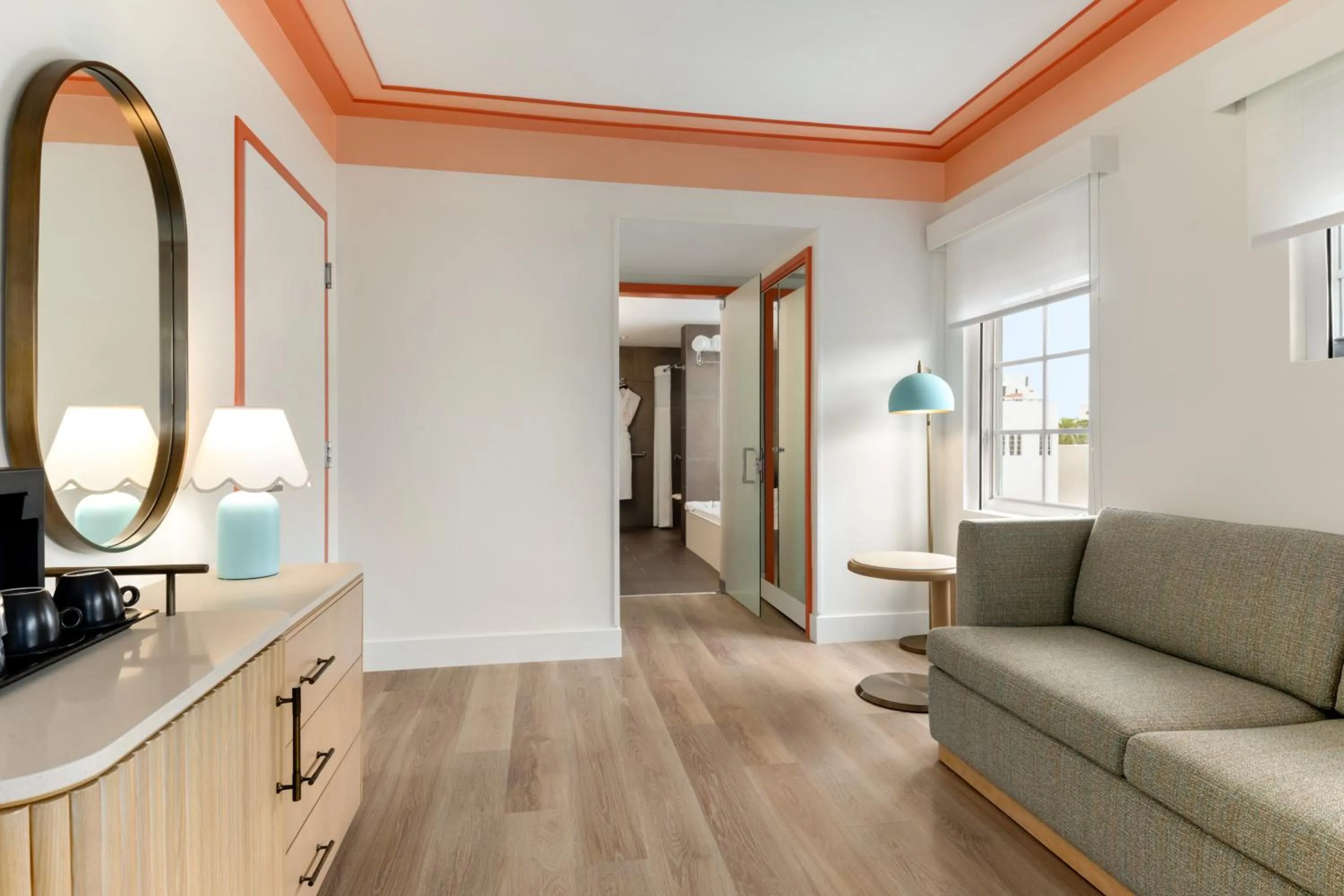 Seating area in Waldorf Towers South Beach