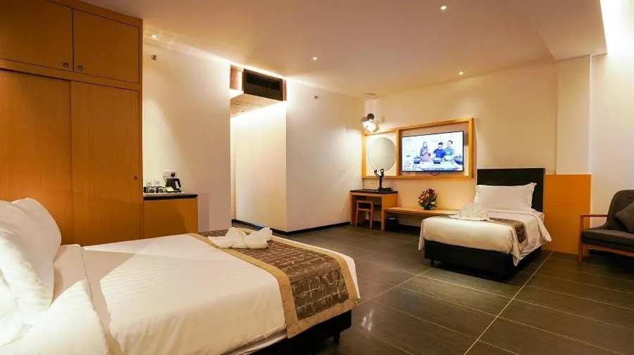 Photo of the whole room, Bed in TSR Seafront Hotel