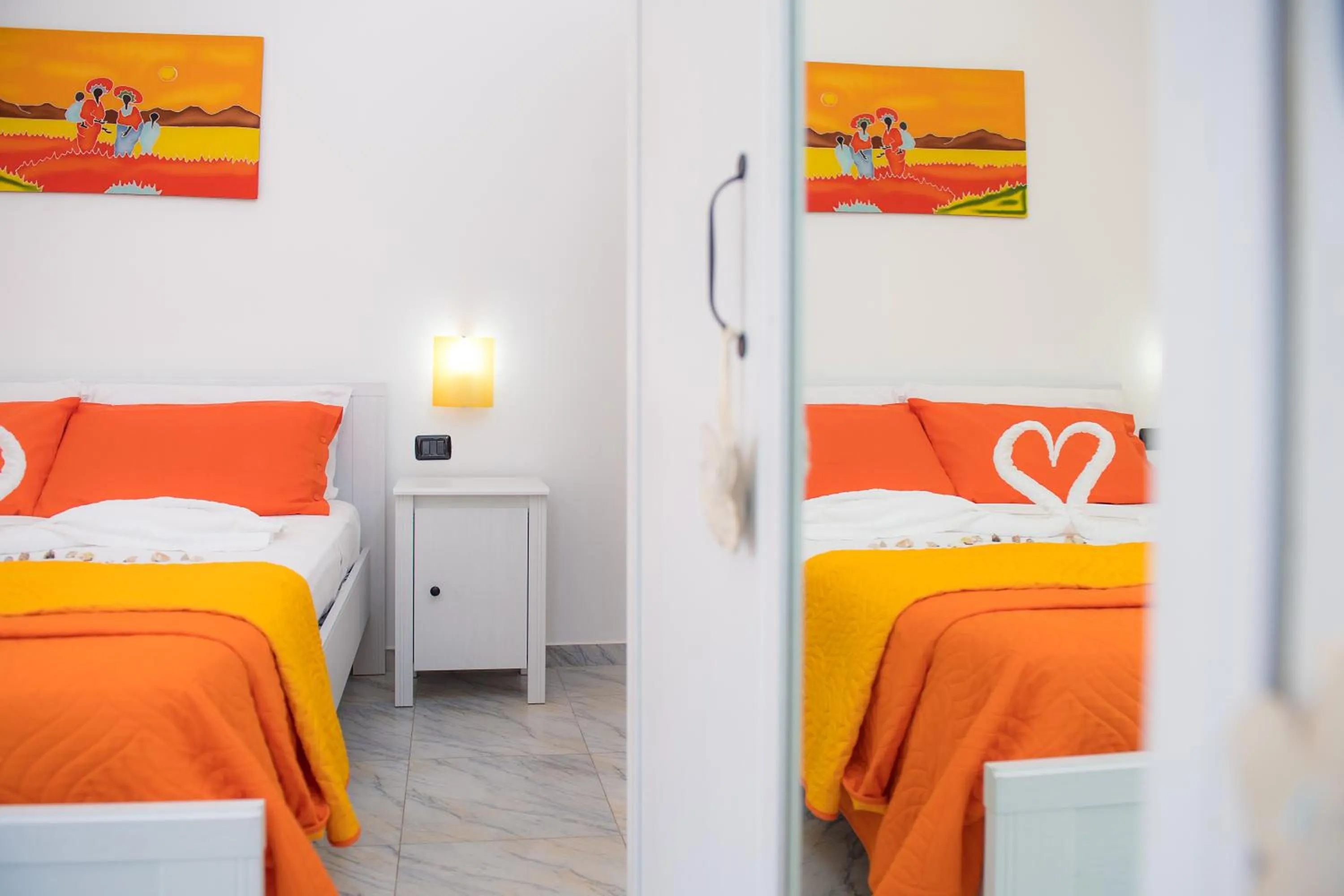 Decorative detail, Bed in Hotel San Giovanni