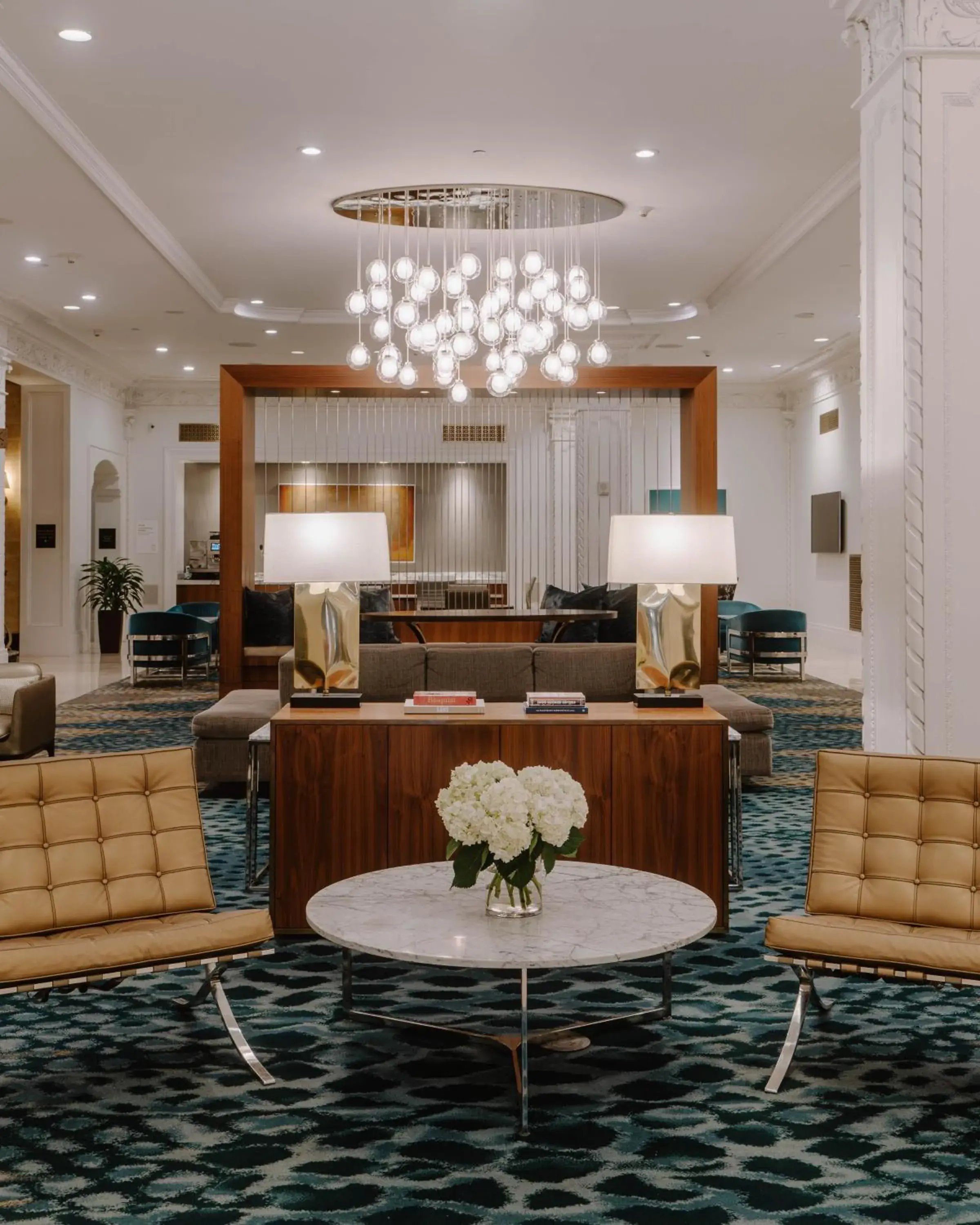 Living room in Club Quarters Hotel Downtown, Houston Living room in Club Quarters Hotel Downtown, Houston