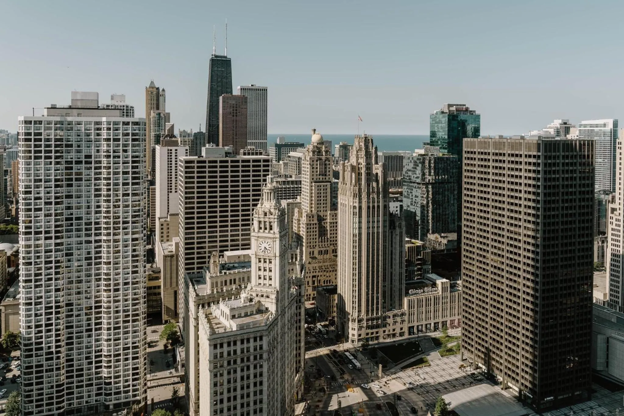 Bird's eye view in Club Quarters Hotel Wacker at Michigan, Chicago