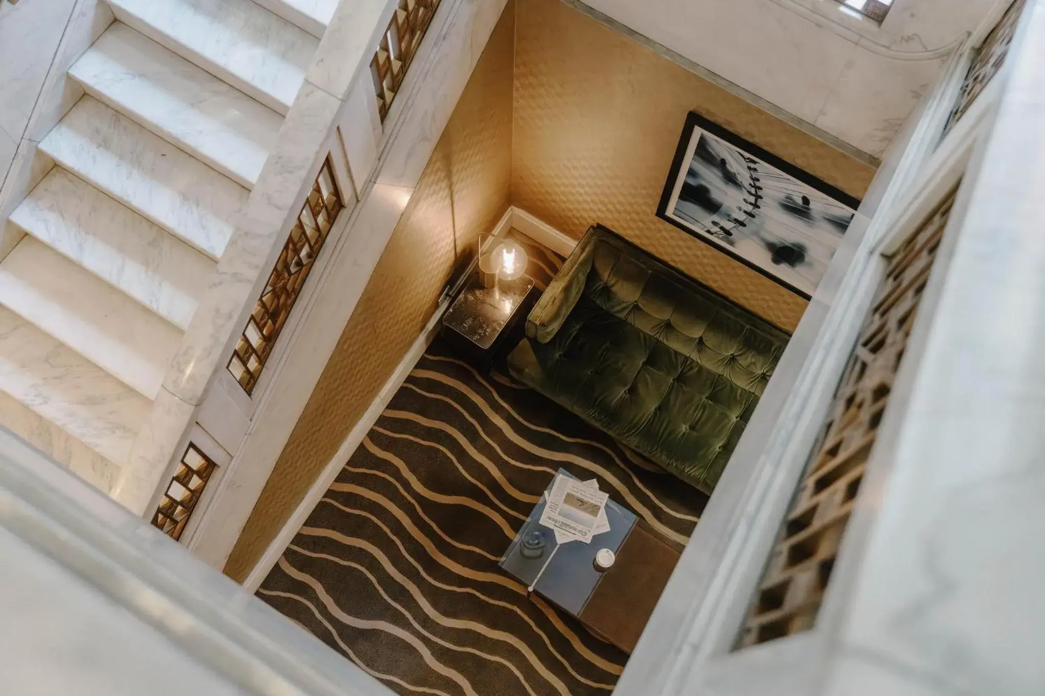 Lobby or reception in Club Quarters Hotel Wacker at Michigan, Chicago Lobby or reception in Club Quarters Hotel Wacker at Michigan, Chicago