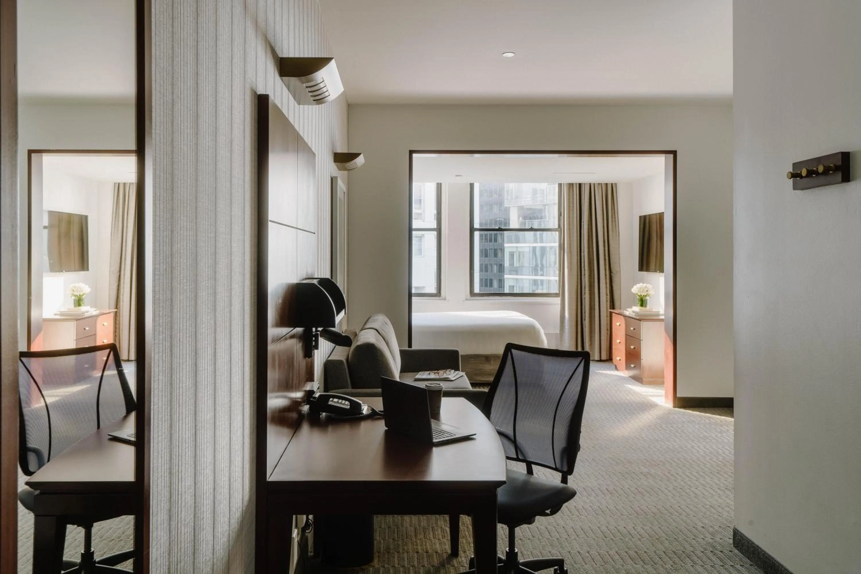 Bedroom in Club Quarters Hotel Wacker at Michigan, Chicago