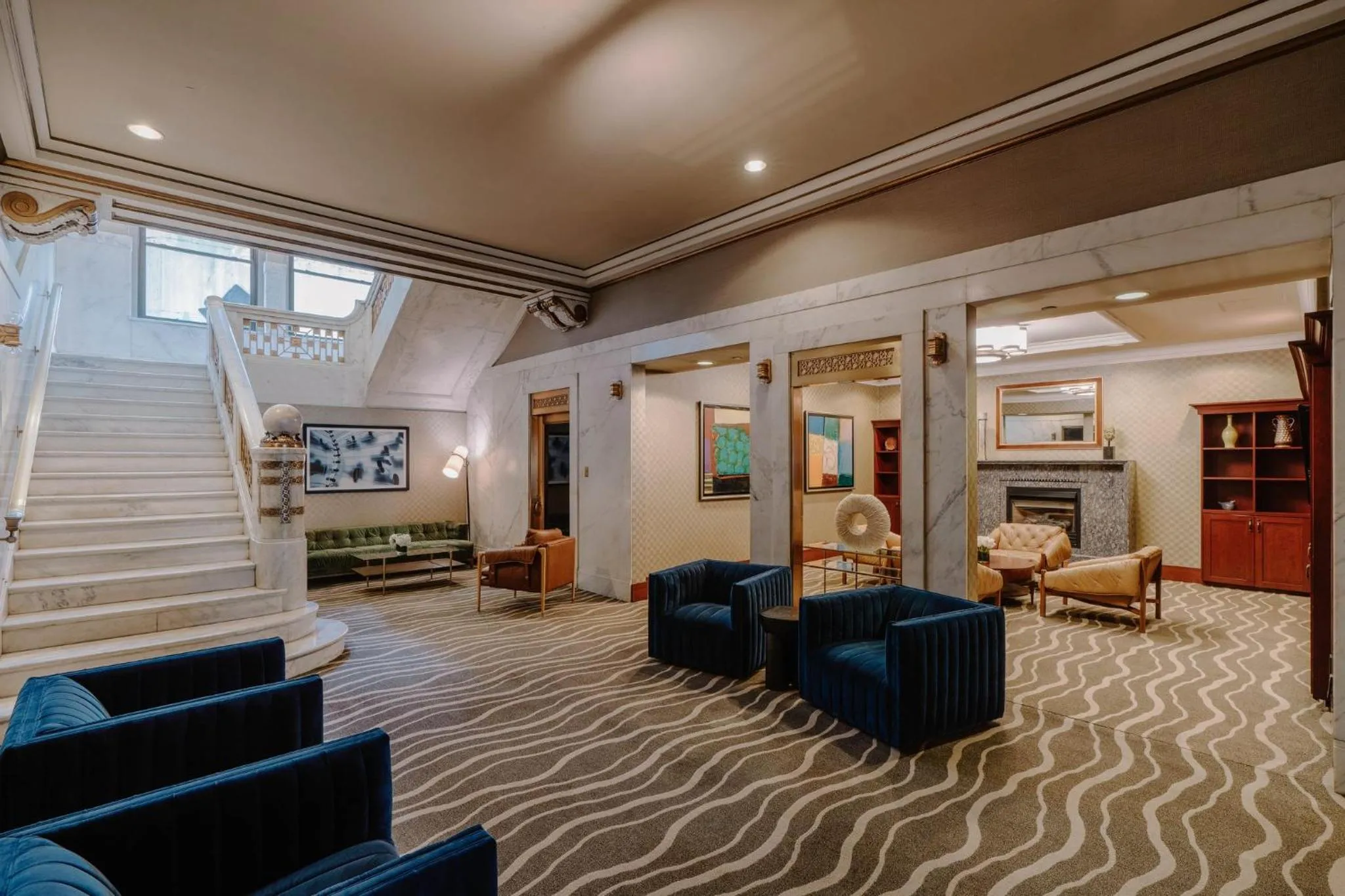 Lobby or reception in Club Quarters Hotel Wacker at Michigan, Chicago