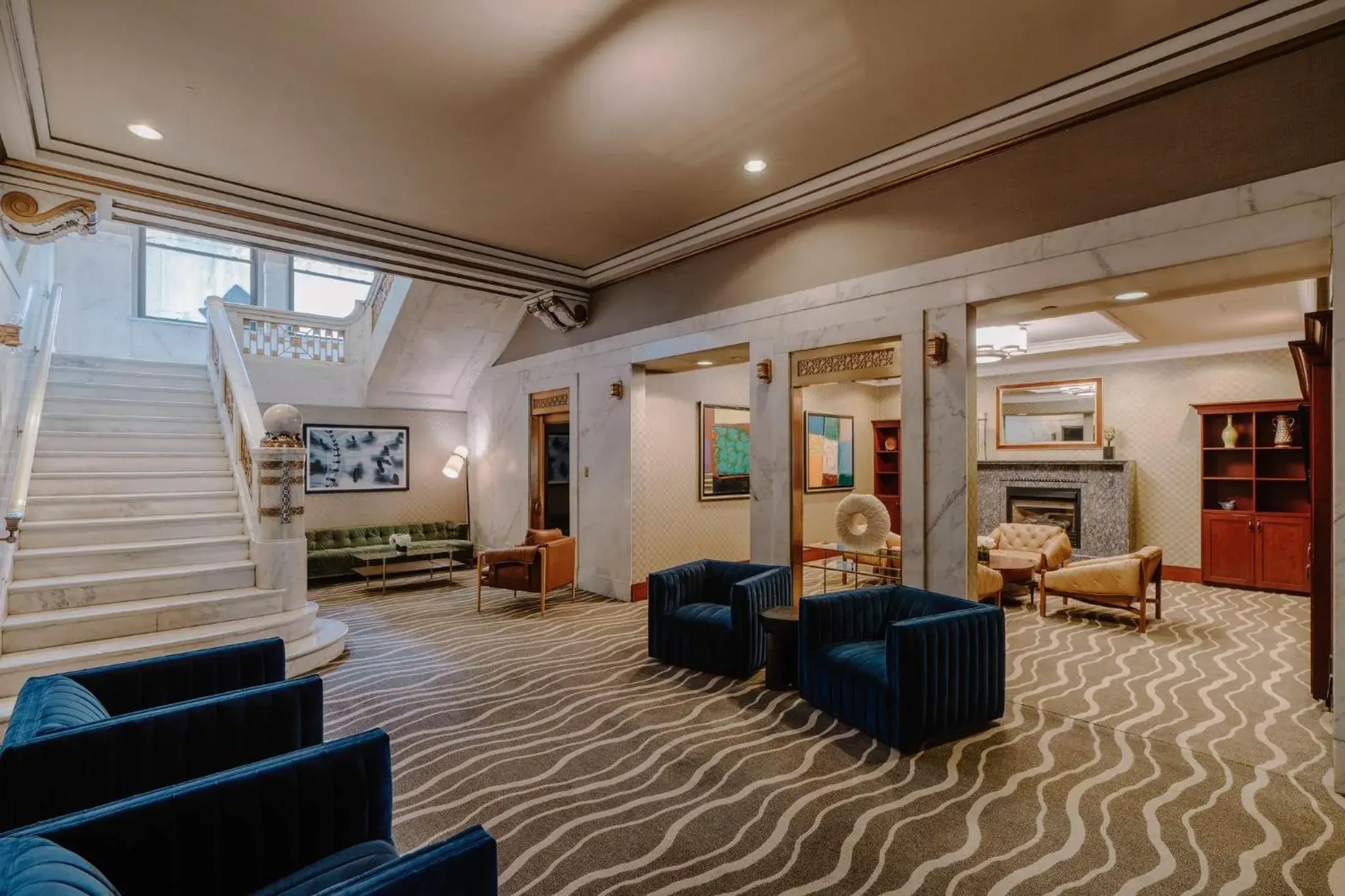 Lobby or reception in Club Quarters Hotel Wacker at Michigan, Chicago Lobby or reception in Club Quarters Hotel Wacker at Michigan, Chicago