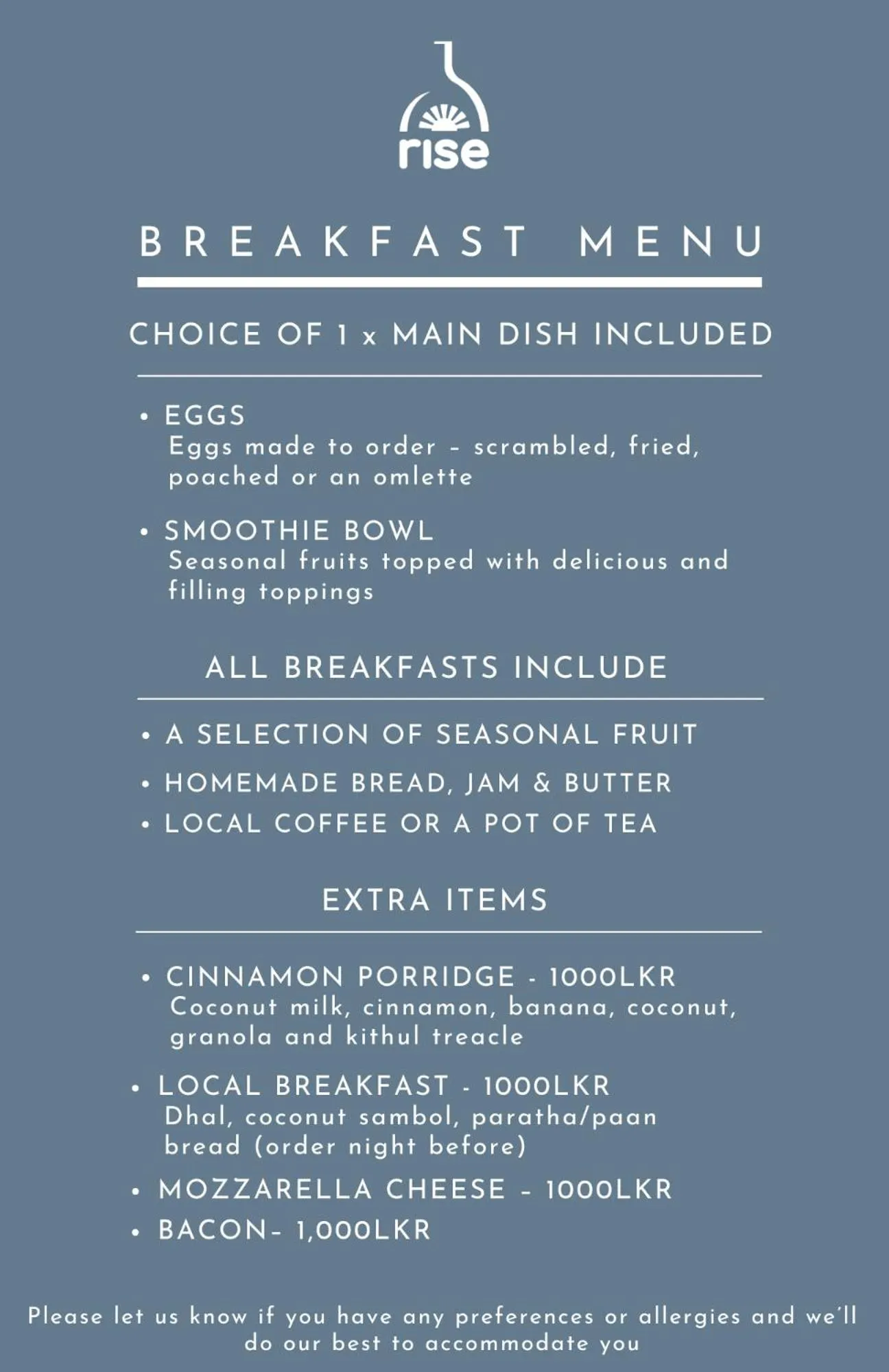 Breakfast in Rise - Bed & Breakfast