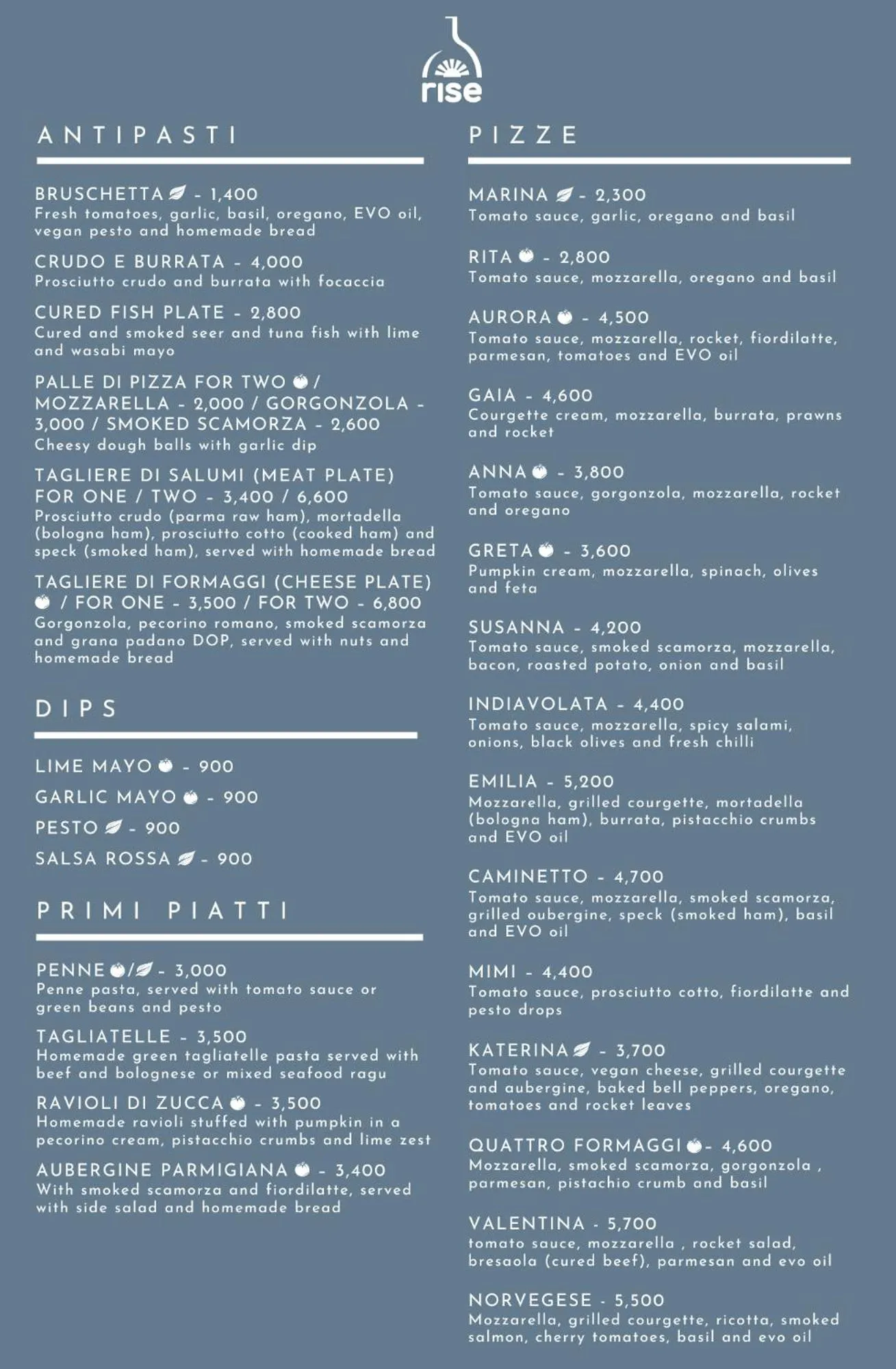 Food and drinks in Rise - Bed & Breakfast