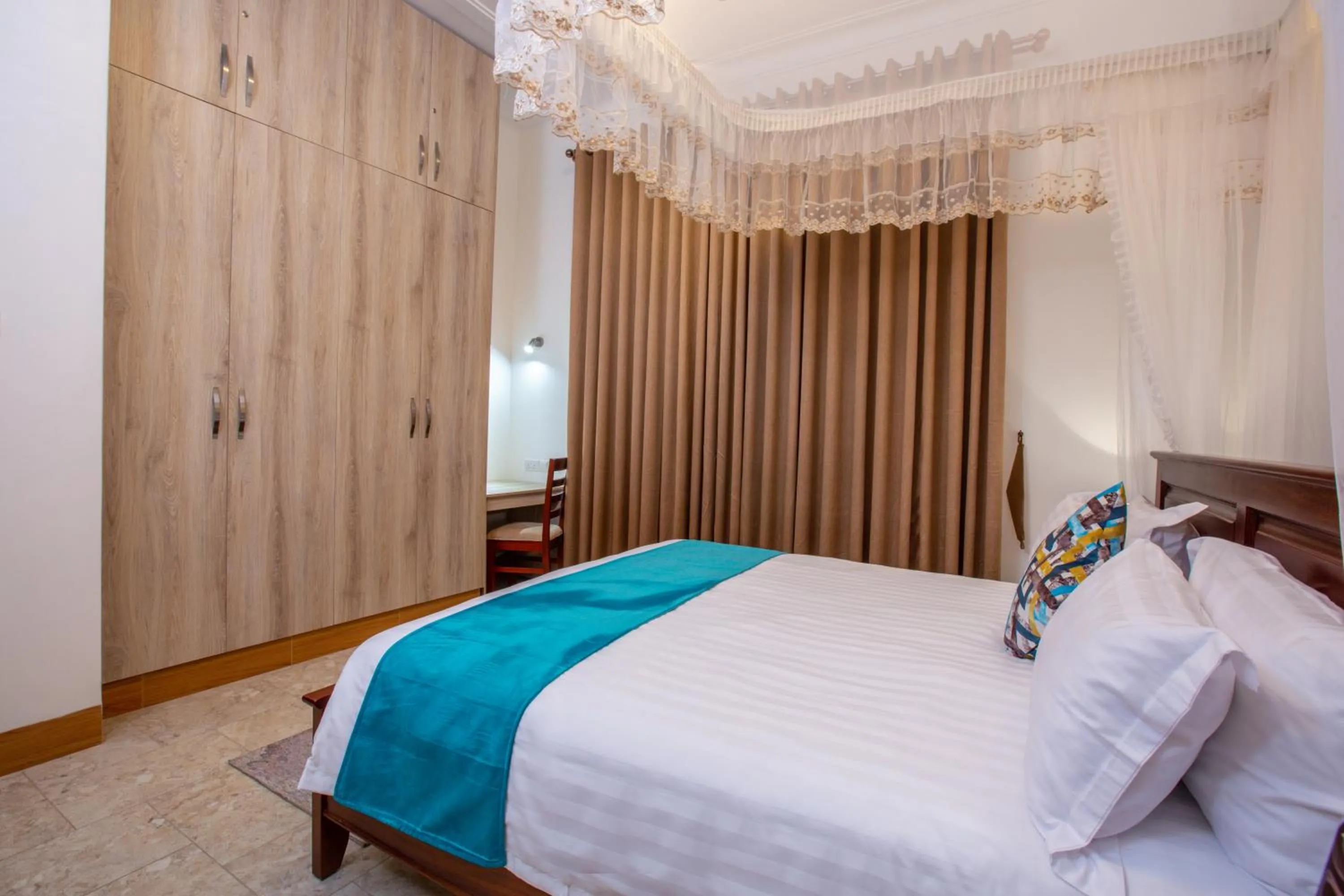 Bed in Caran Apartments