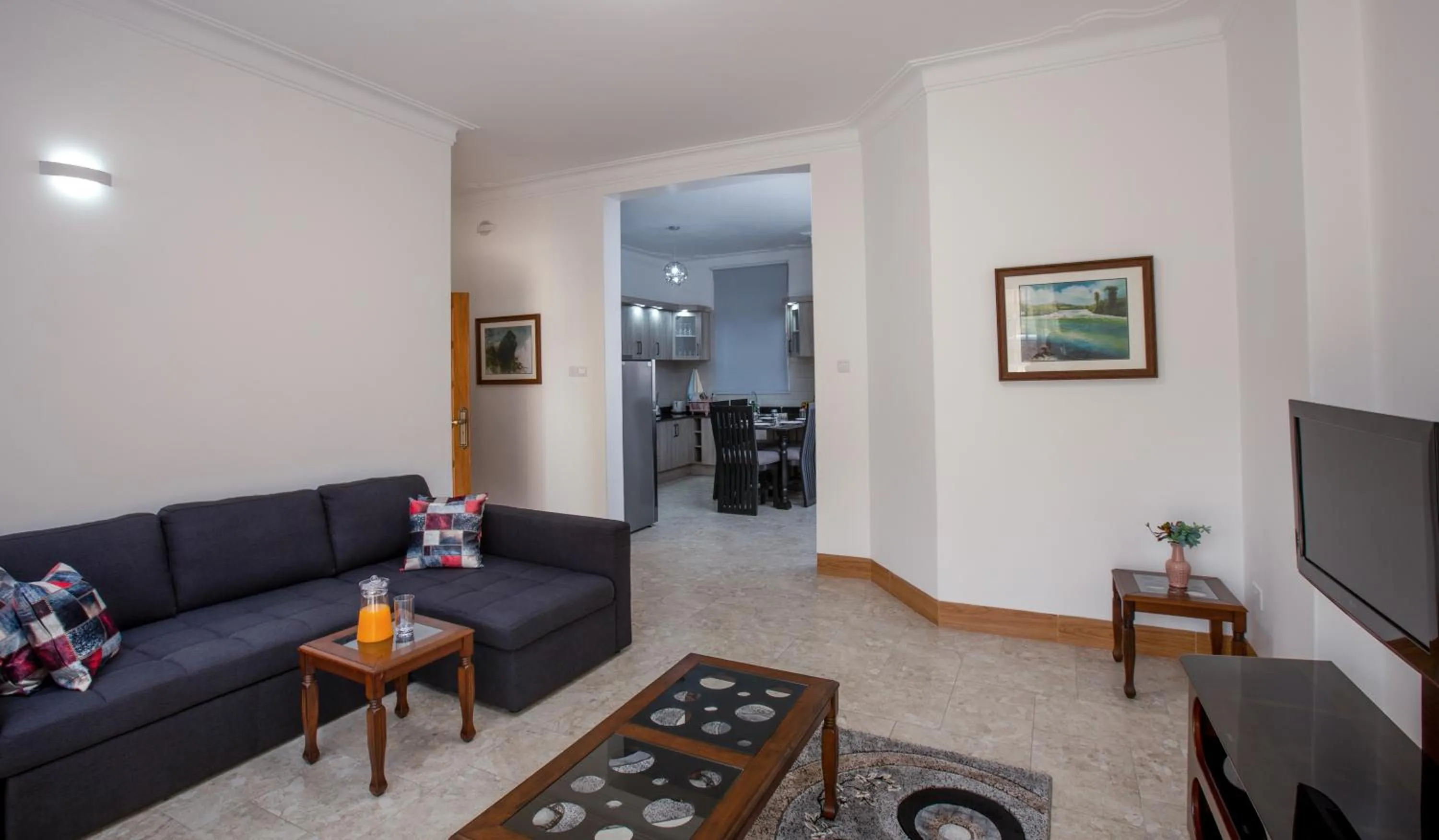 Living room in Caran Apartments