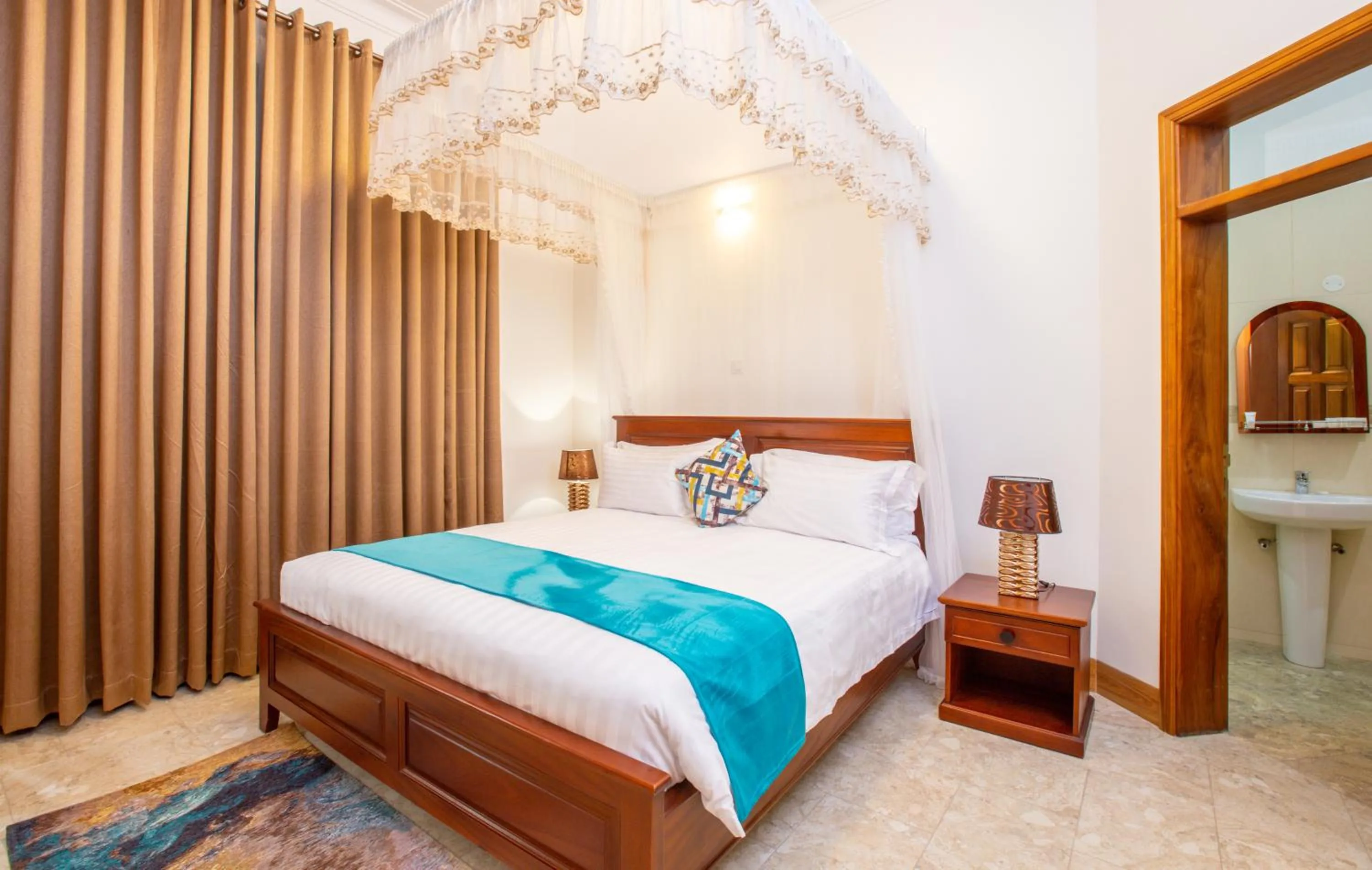 Bed in Caran Apartments