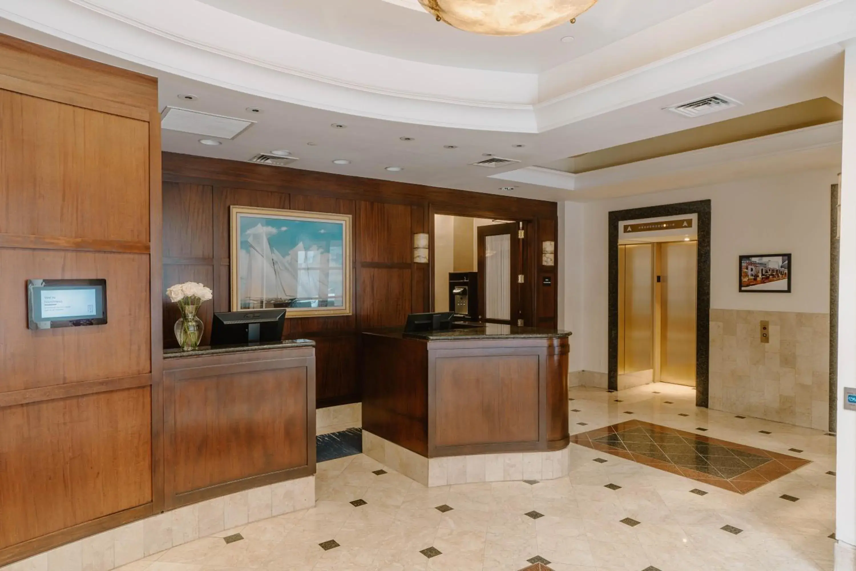 Lobby or reception in Club Quarters Hotel Faneuil Hall, Boston Lobby or reception in Club Quarters Hotel Faneuil Hall, Boston