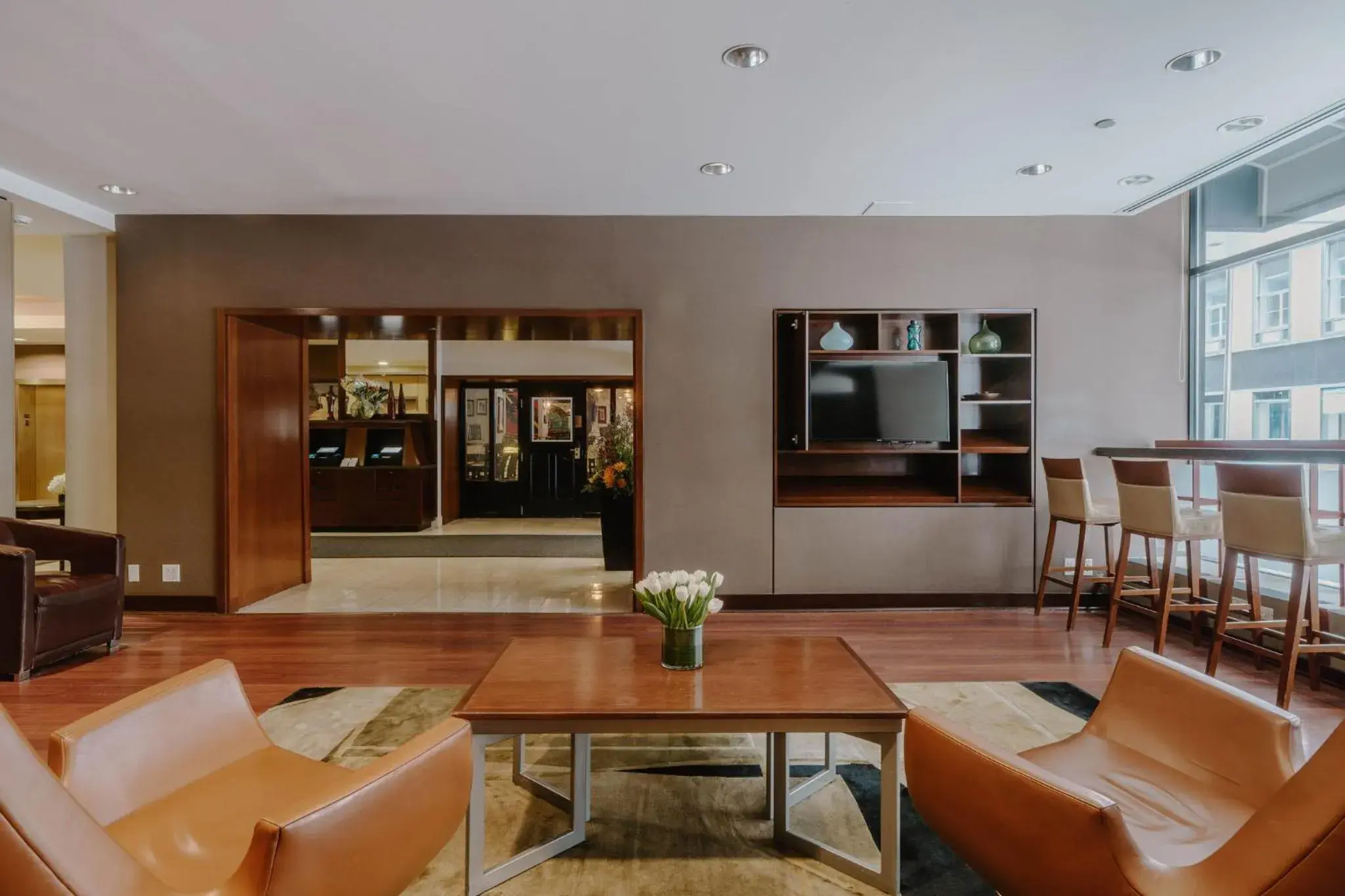 Lobby or reception in Club Quarters Hotel Central Loop, Chicago Lobby or reception in Club Quarters Hotel Central Loop, Chicago