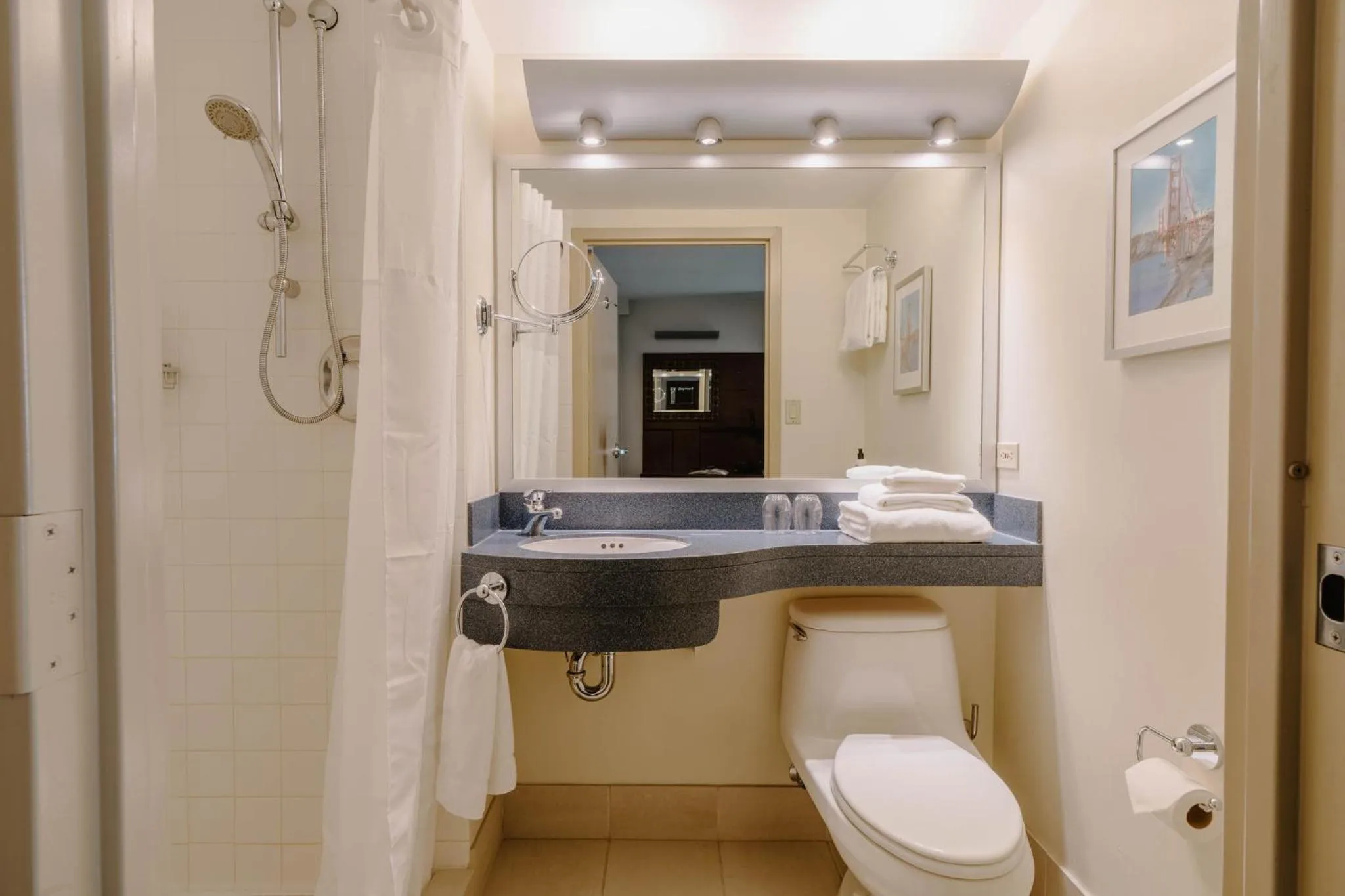 Bathroom in Club Quarters Hotel Embarcadero, San Francisco