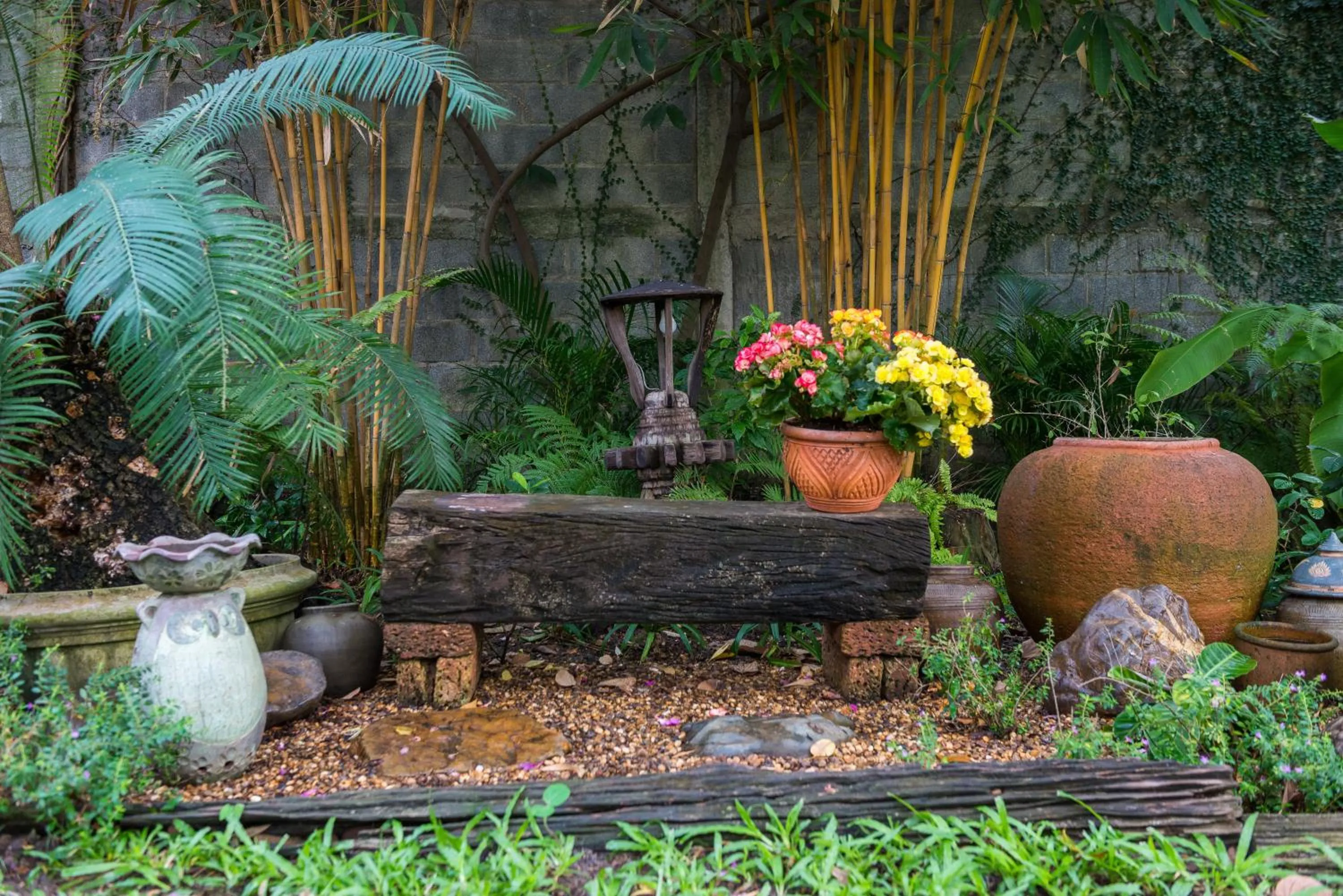 Garden in Cattani's Riverside Home