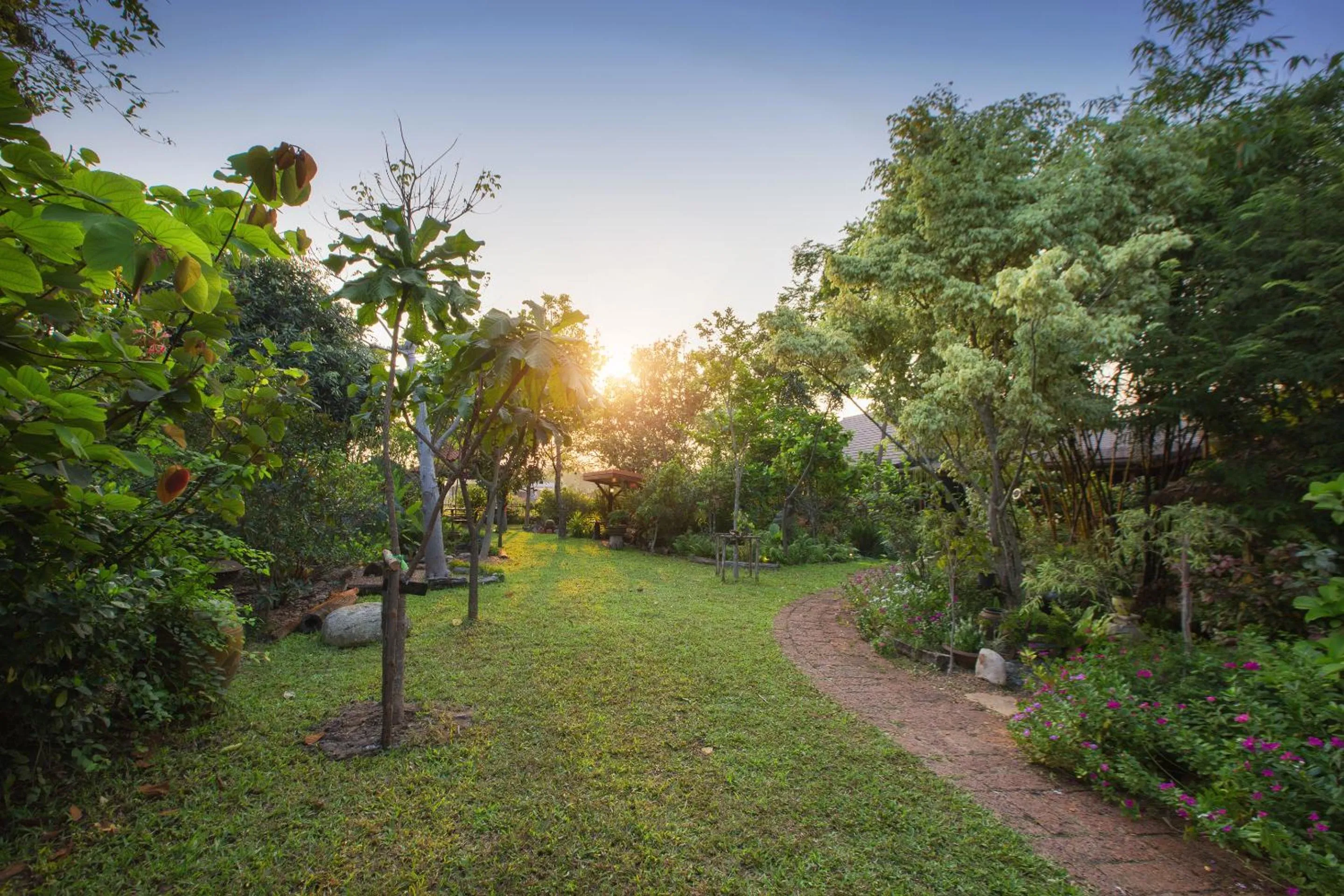 Garden in Cattani's Riverside Home
