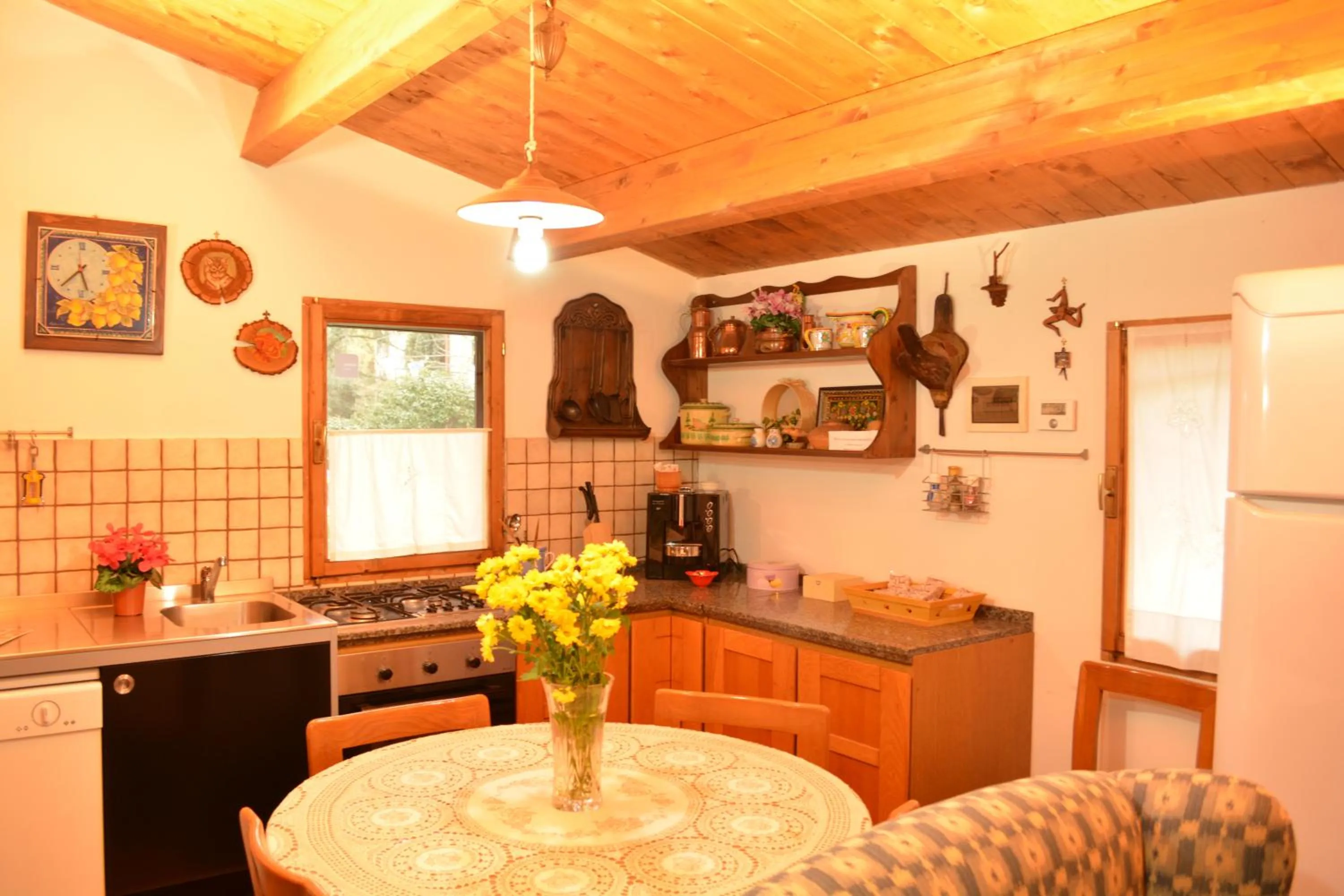 Kitchen or kitchenette in B&B Percorso Verde