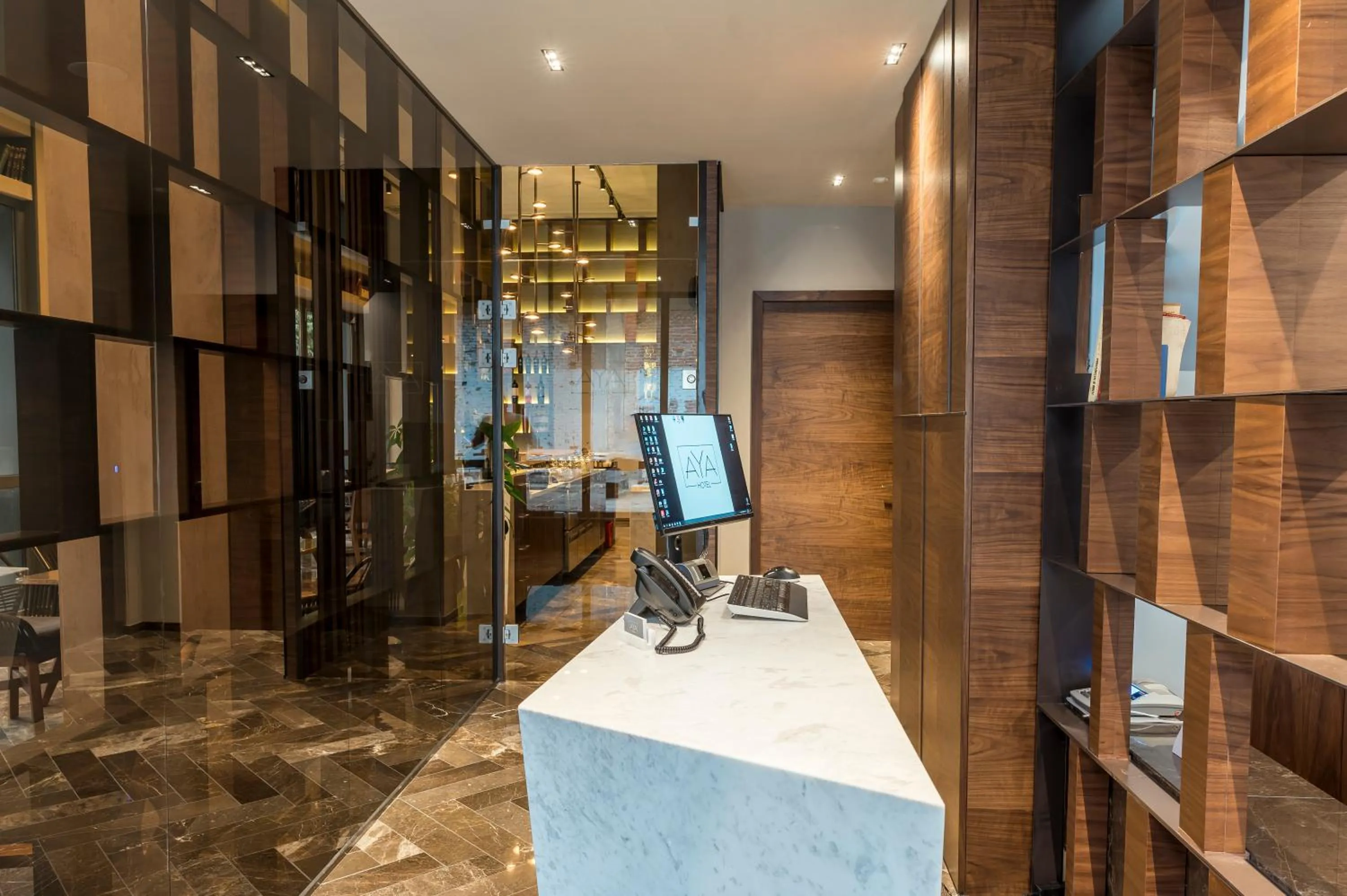 Lobby or reception in Aya Hotel