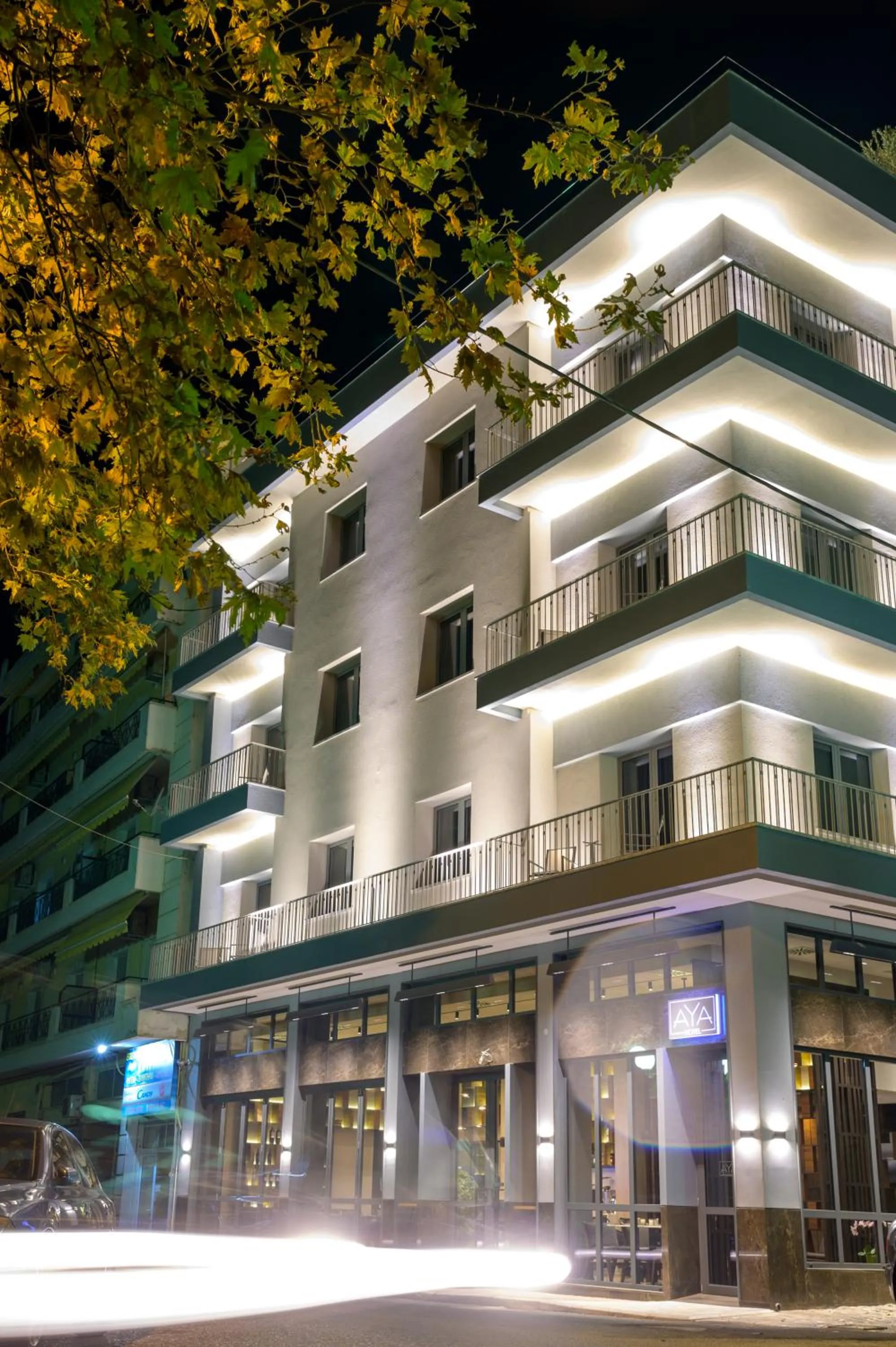 Facade/entrance in Aya Hotel