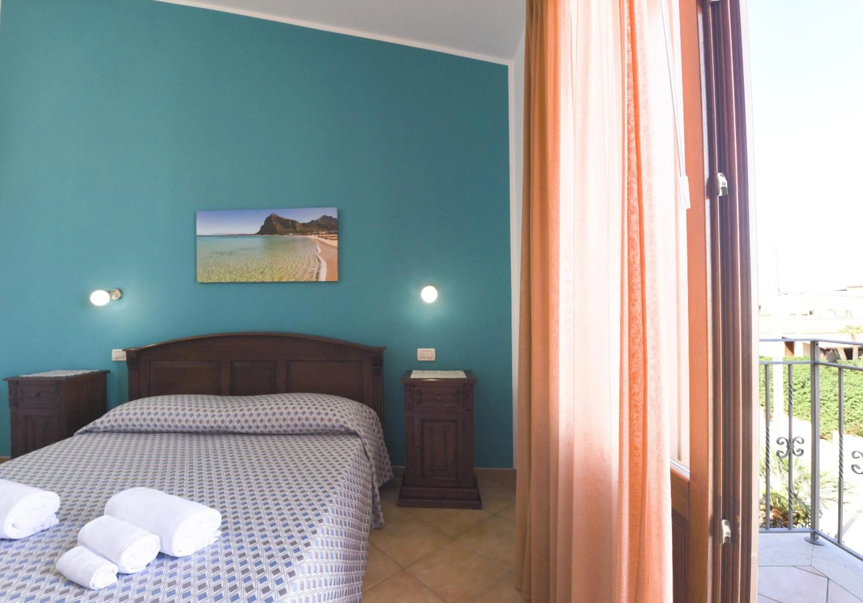 Balcony/Terrace, Bed in Aurora Castelluzzo