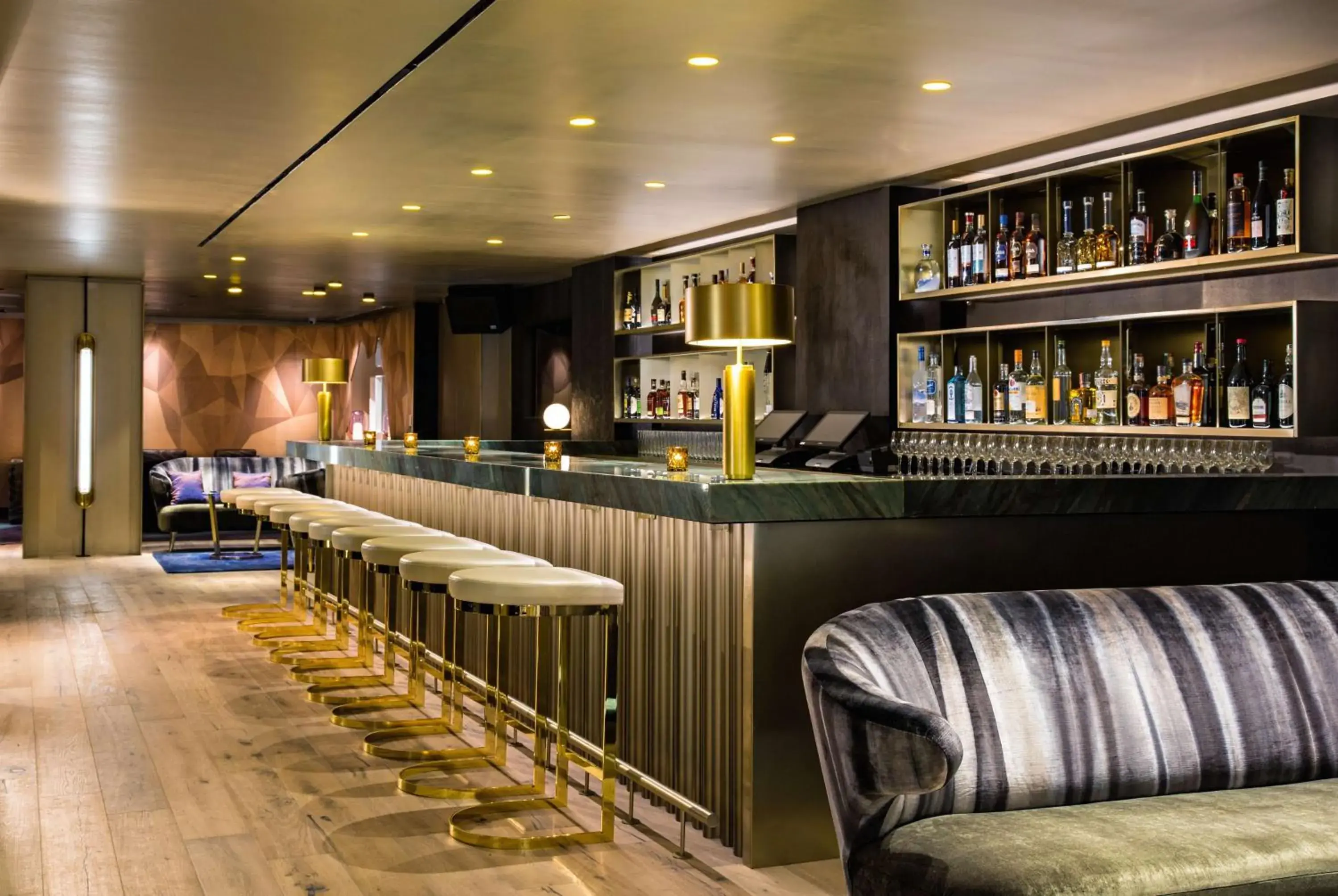 Lounge or bar in The Time New York, part of JdV by Hyatt Lounge or bar in The Time New York, part of JdV by Hyatt