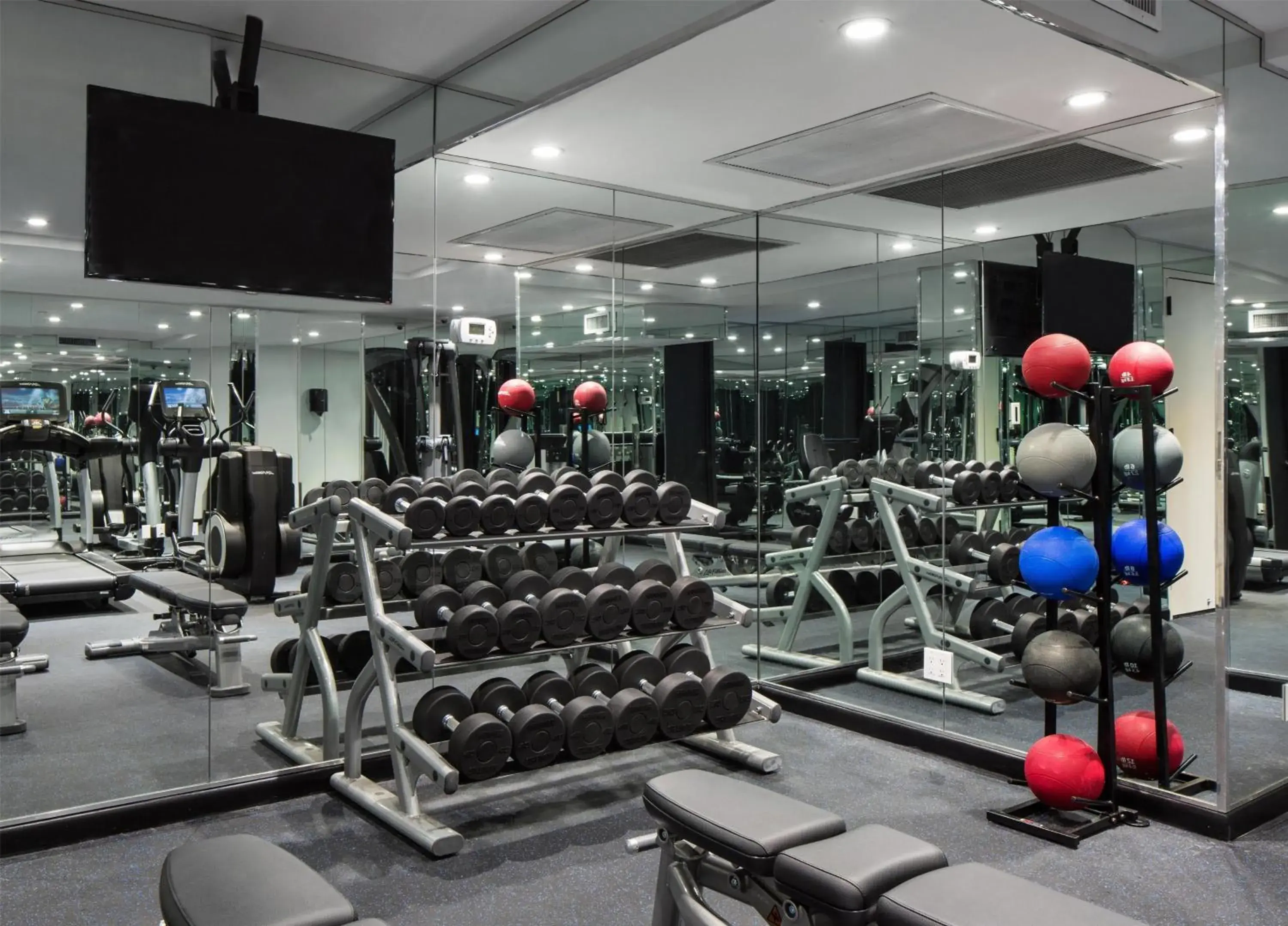 Fitness centre/facilities in The Time New York, part of JdV by Hyatt Fitness centre/facilities in The Time New York, part of JdV by Hyatt