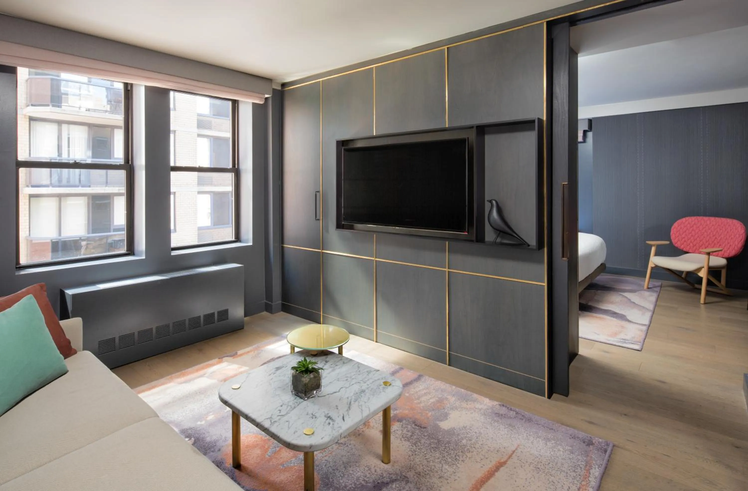 TV and multimedia in The Time New York, part of JdV by Hyatt