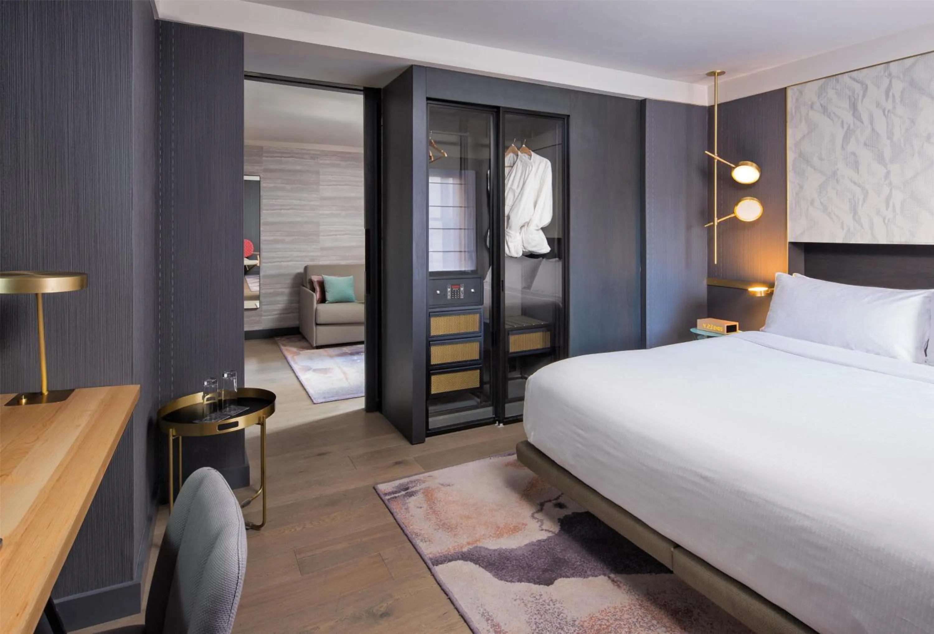 Photo of the whole room, Bed in The Time New York, part of JdV by Hyatt