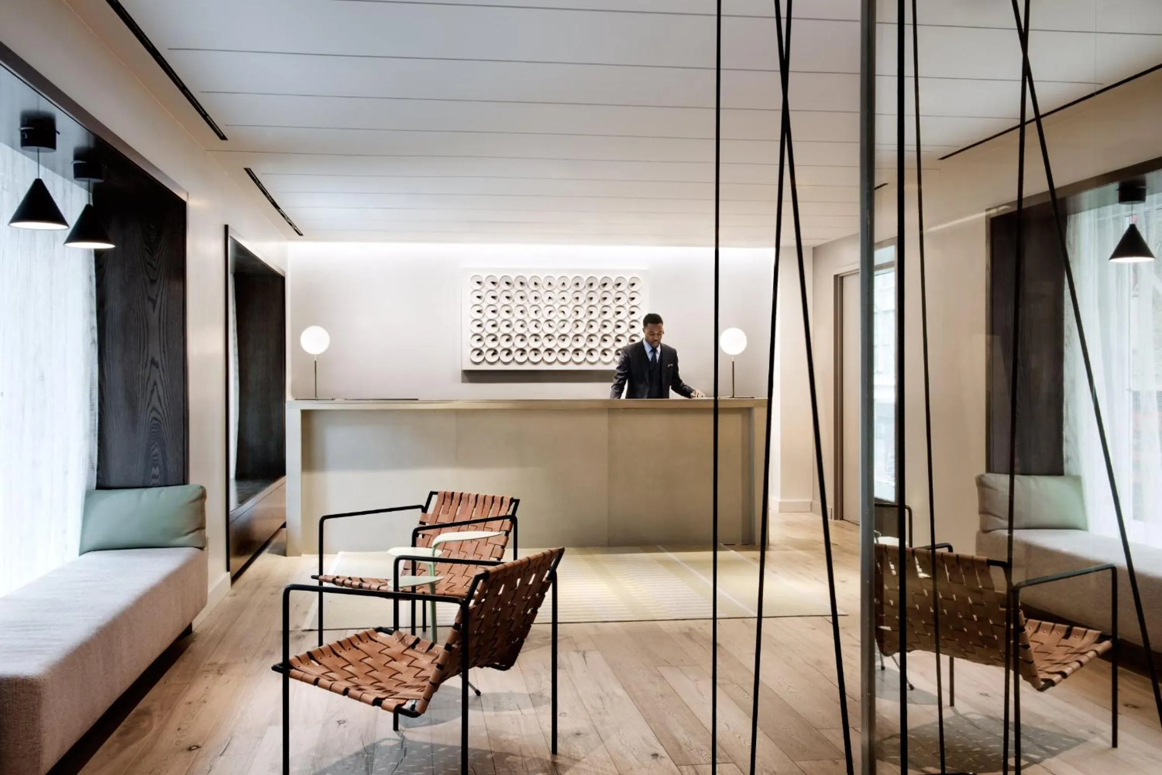 Lobby or reception in The Time New York, part of JdV by Hyatt