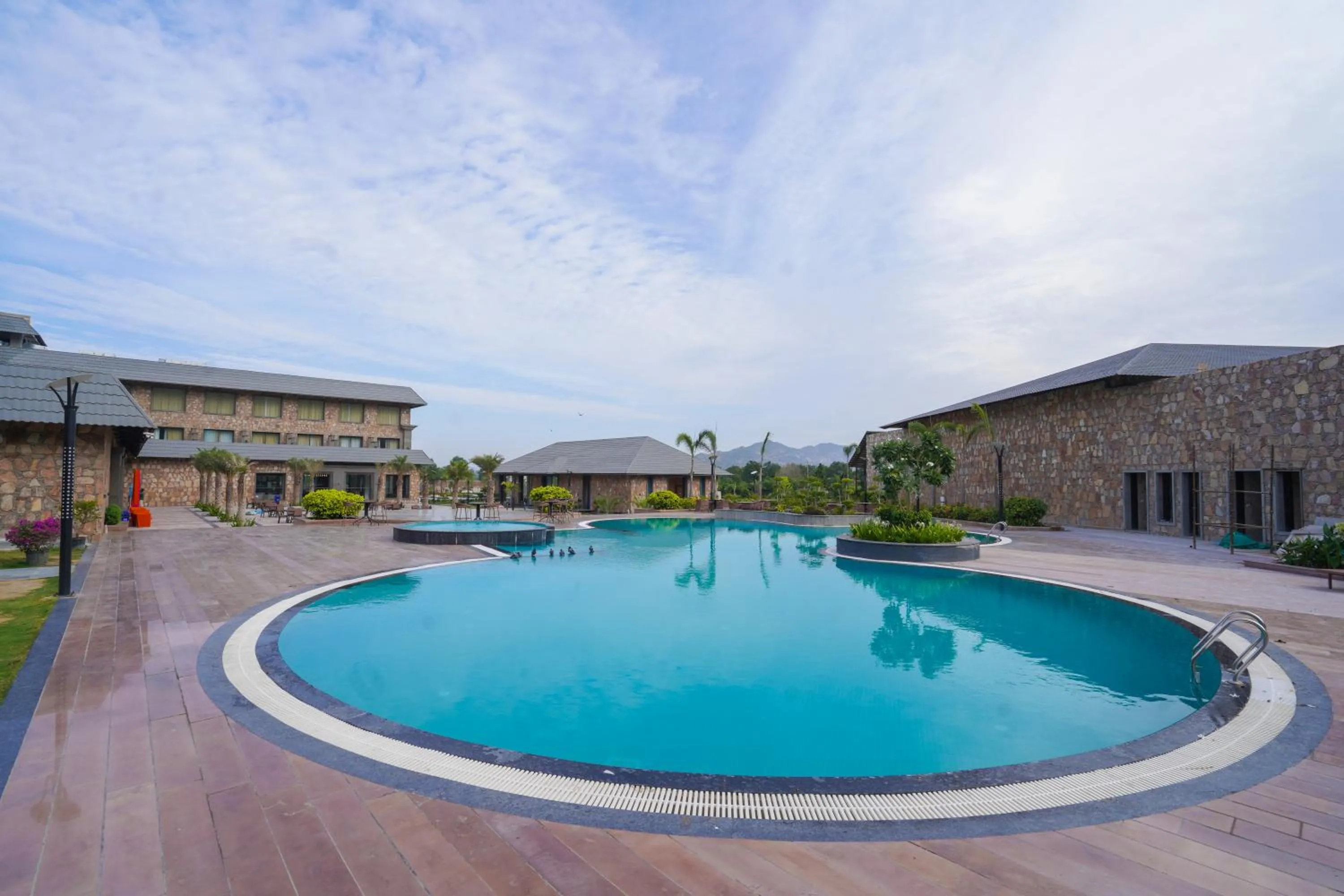 Swimming pool in Pushkara Resort and Spa, Pushkar