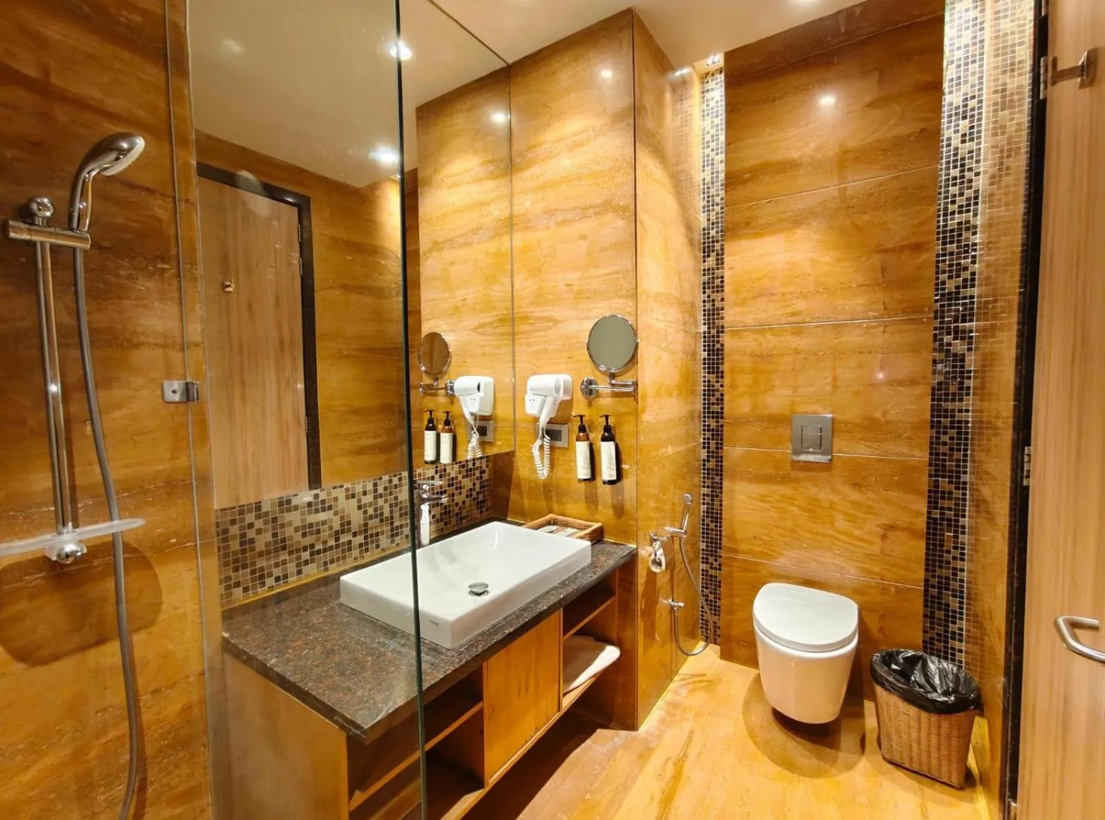 Bathroom in Pushkara Resort and Spa, Pushkar