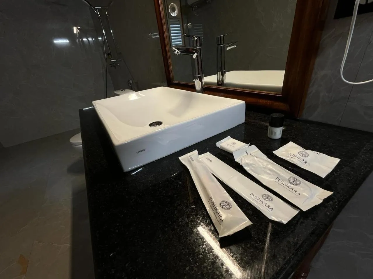 Bathroom in Pushkara Resort and Spa, Pushkar