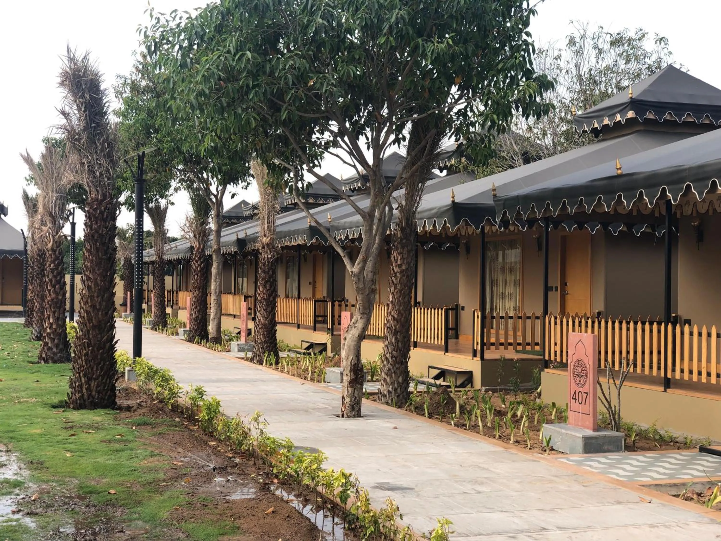 Garden view in Pushkara Resort and Spa, Pushkar