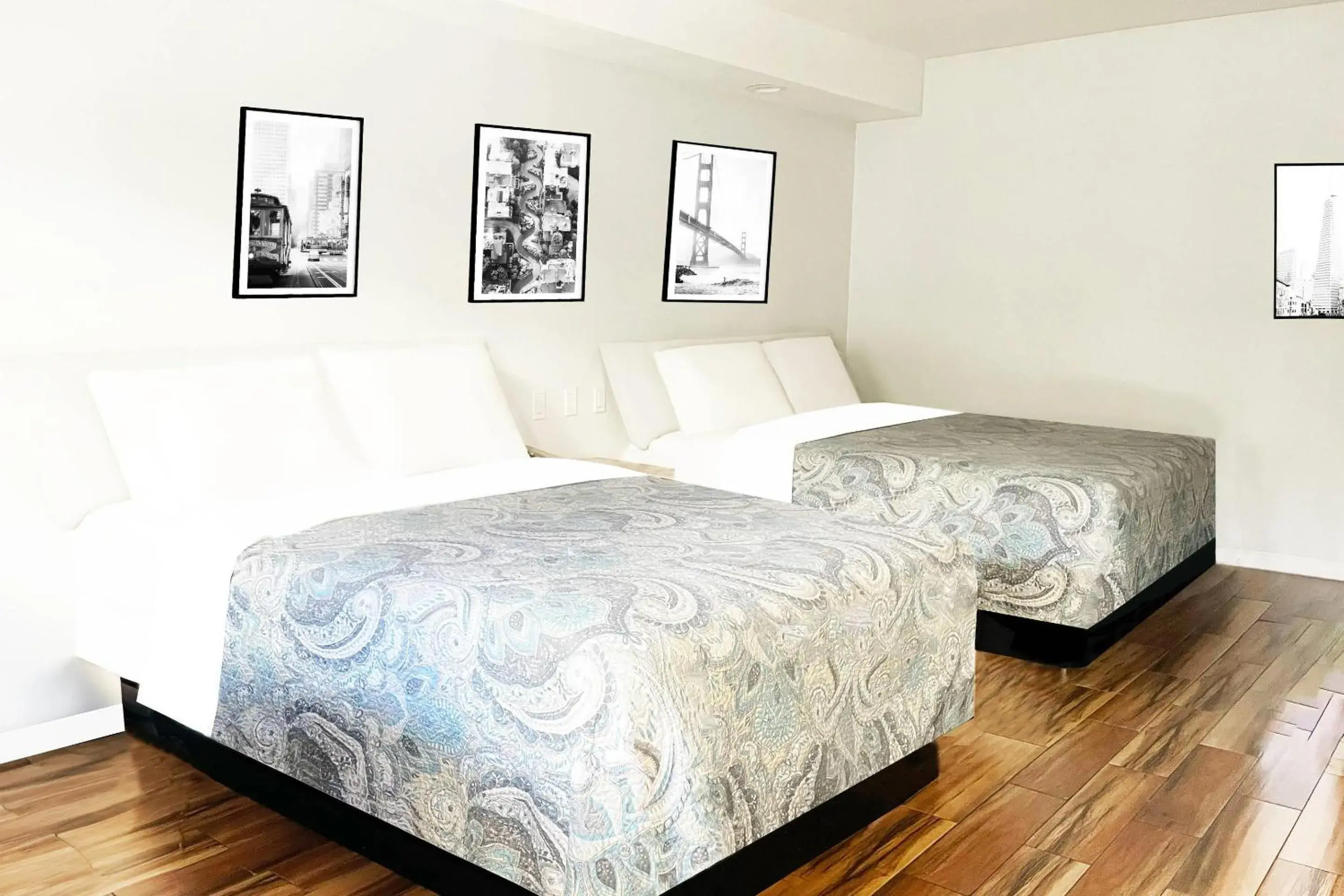 Bedroom, Bed in Rodeway Inn San Francisco City Center Bedroom, Bed in Rodeway Inn San Francisco City Center