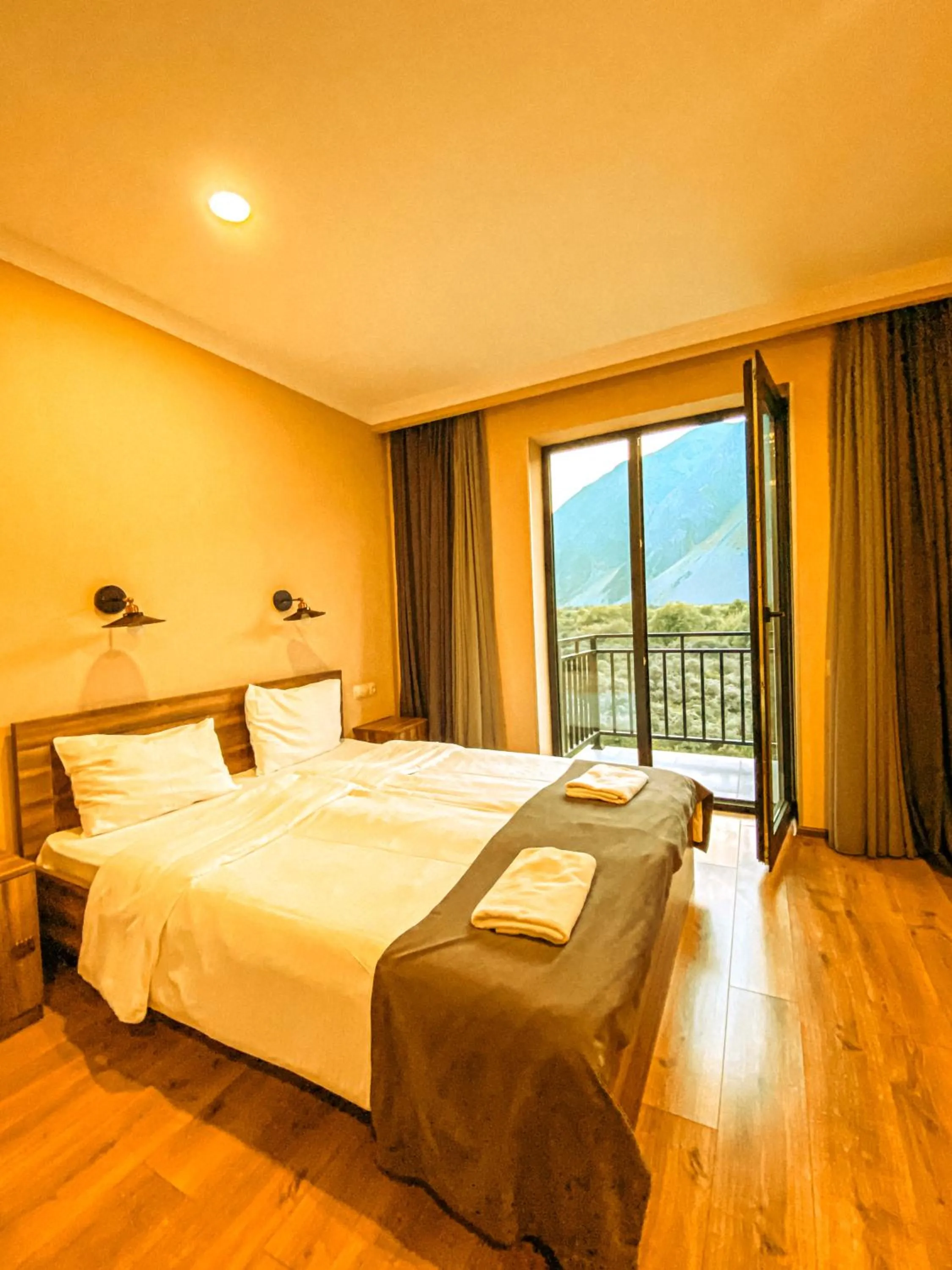 Bed in Hotel Gold Kazbegi