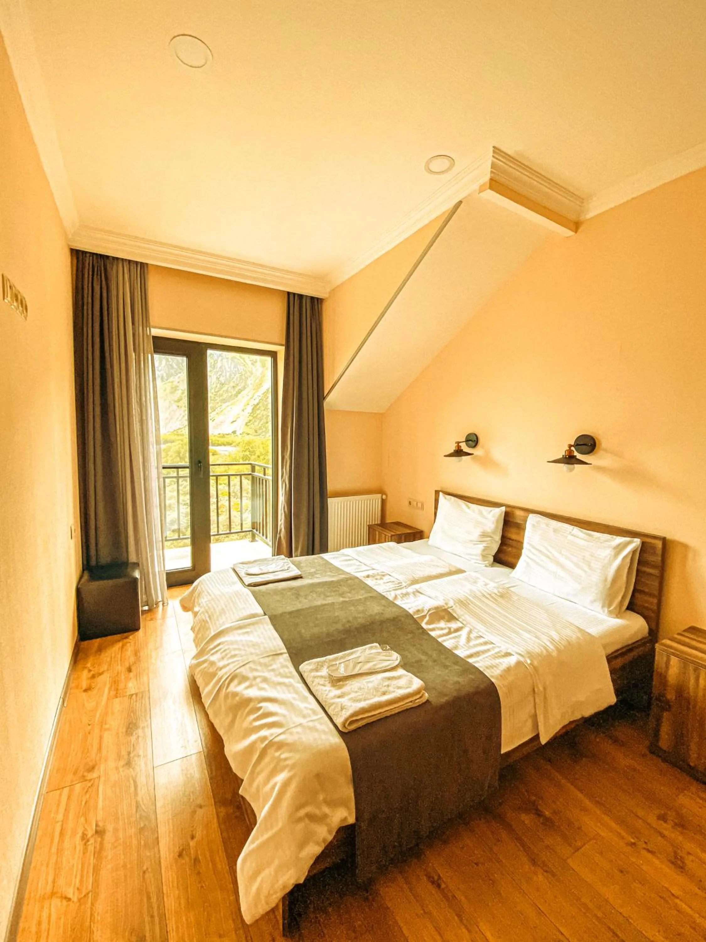 Bed in Hotel Gold Kazbegi