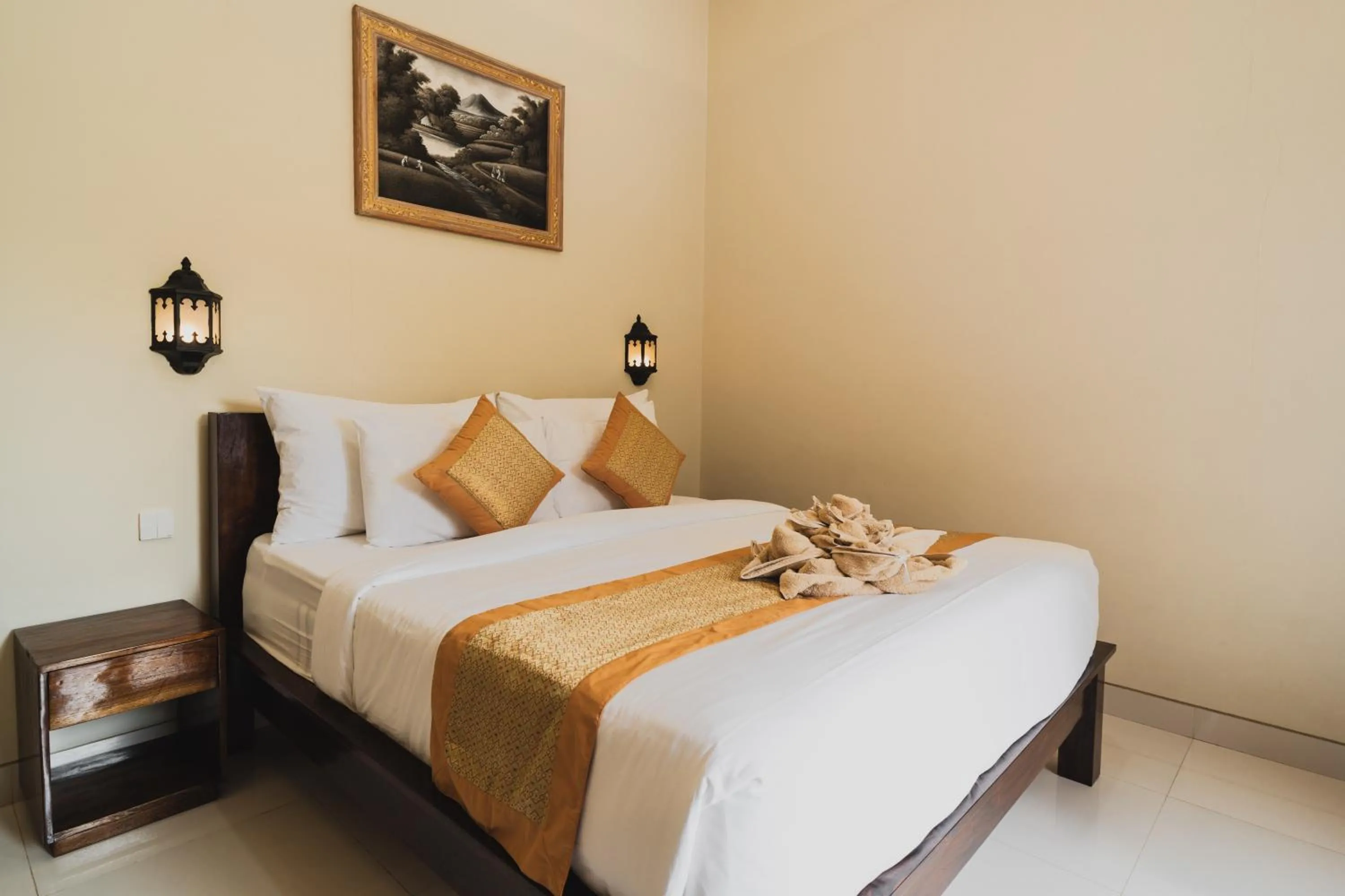 Bed in D-Anyar Stay and Surf Canggu