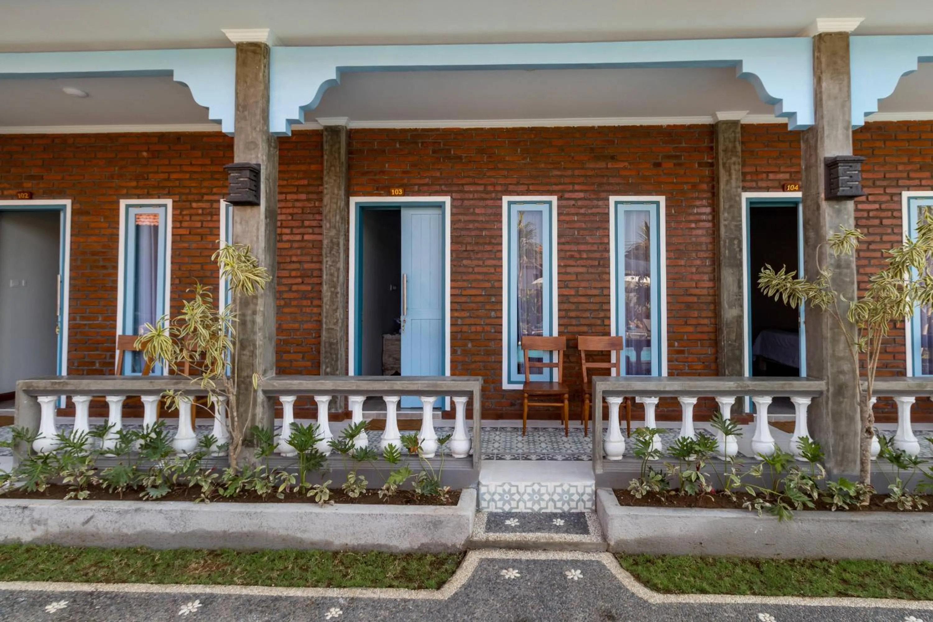 Balcony/Terrace in D-Anyar Stay and Surf Canggu
